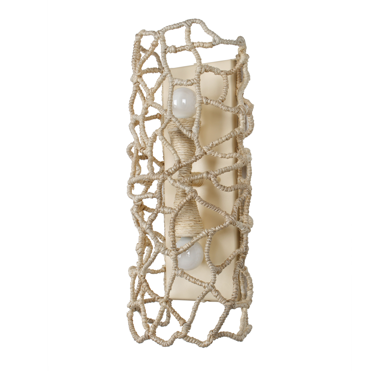 Reef 8-in 2 Light (40-watt) Warm Ivory Wall Sconce - Image 3