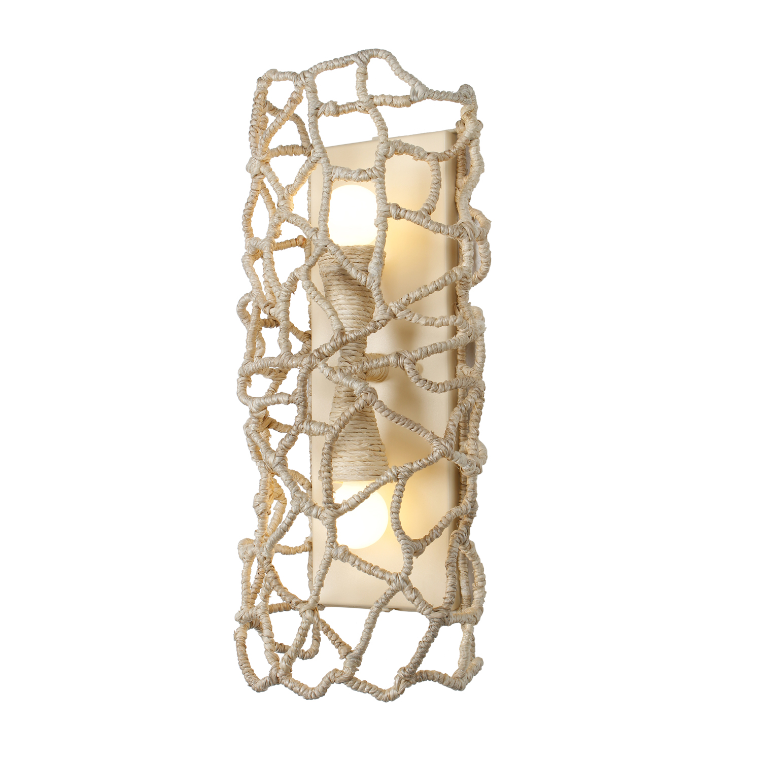 Reef 8-in 2 Light (40-watt) Warm Ivory Wall Sconce - Image 2