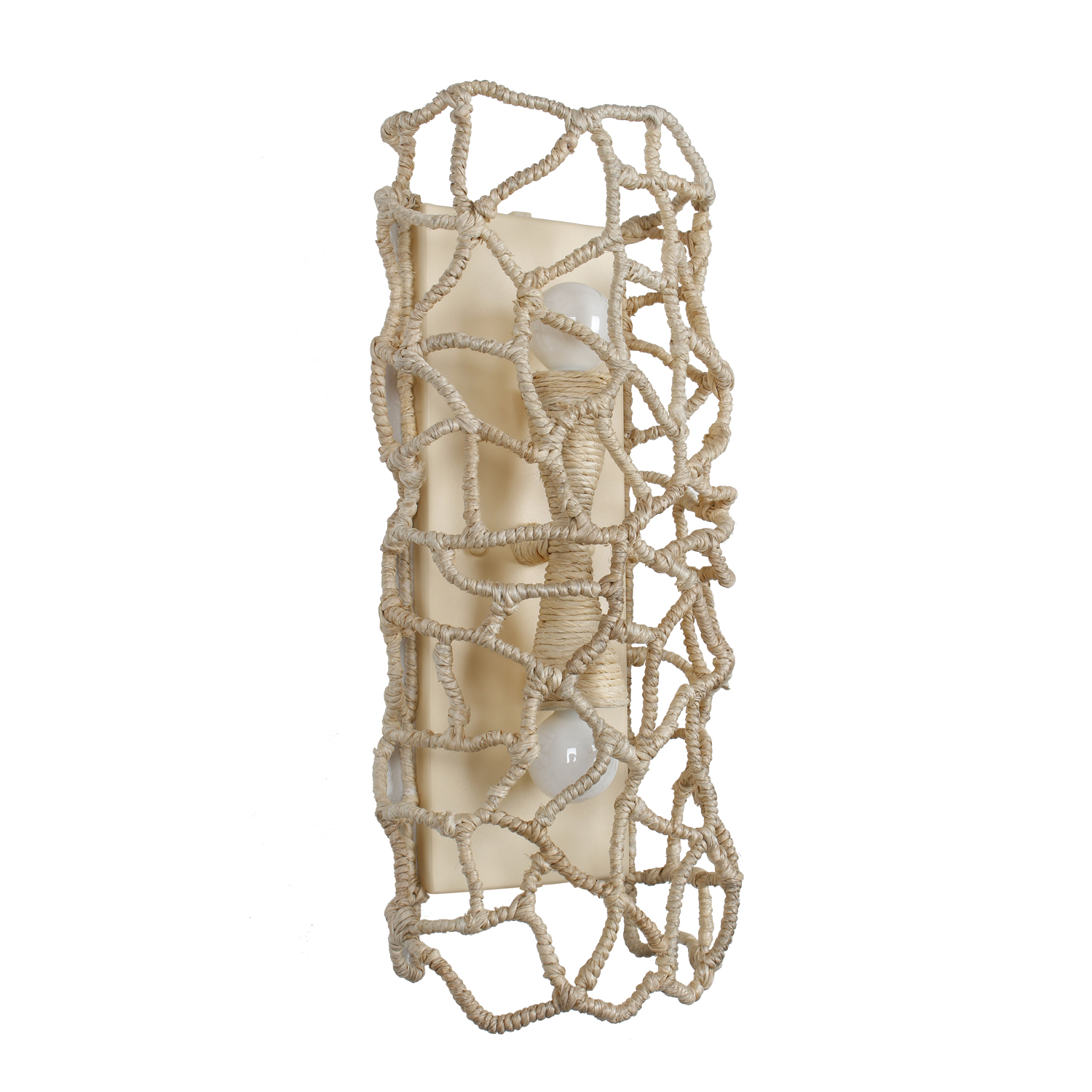 Reef 8-in 2 Light (40-watt) Warm Ivory Wall Sconce - Image 5