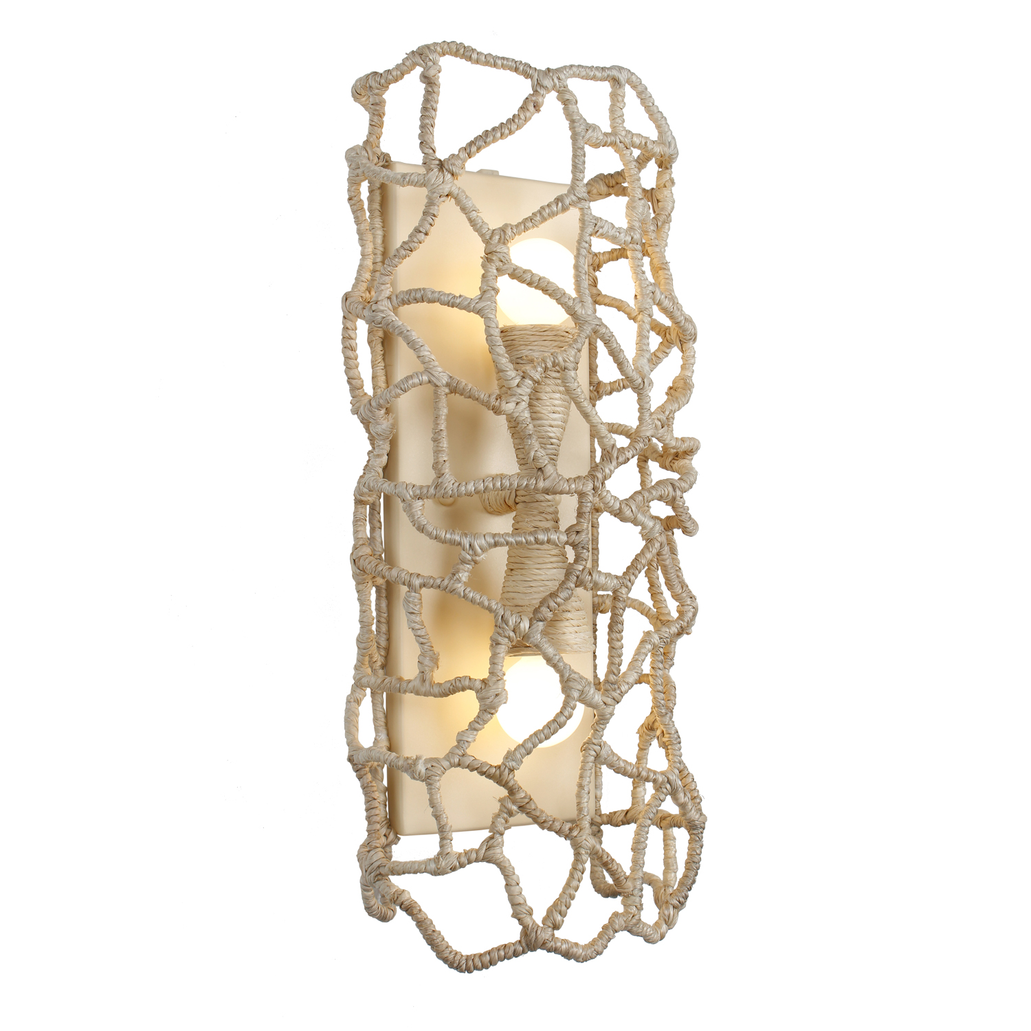 Reef 8-in 2 Light (40-watt) Warm Ivory Wall Sconce - Image 4