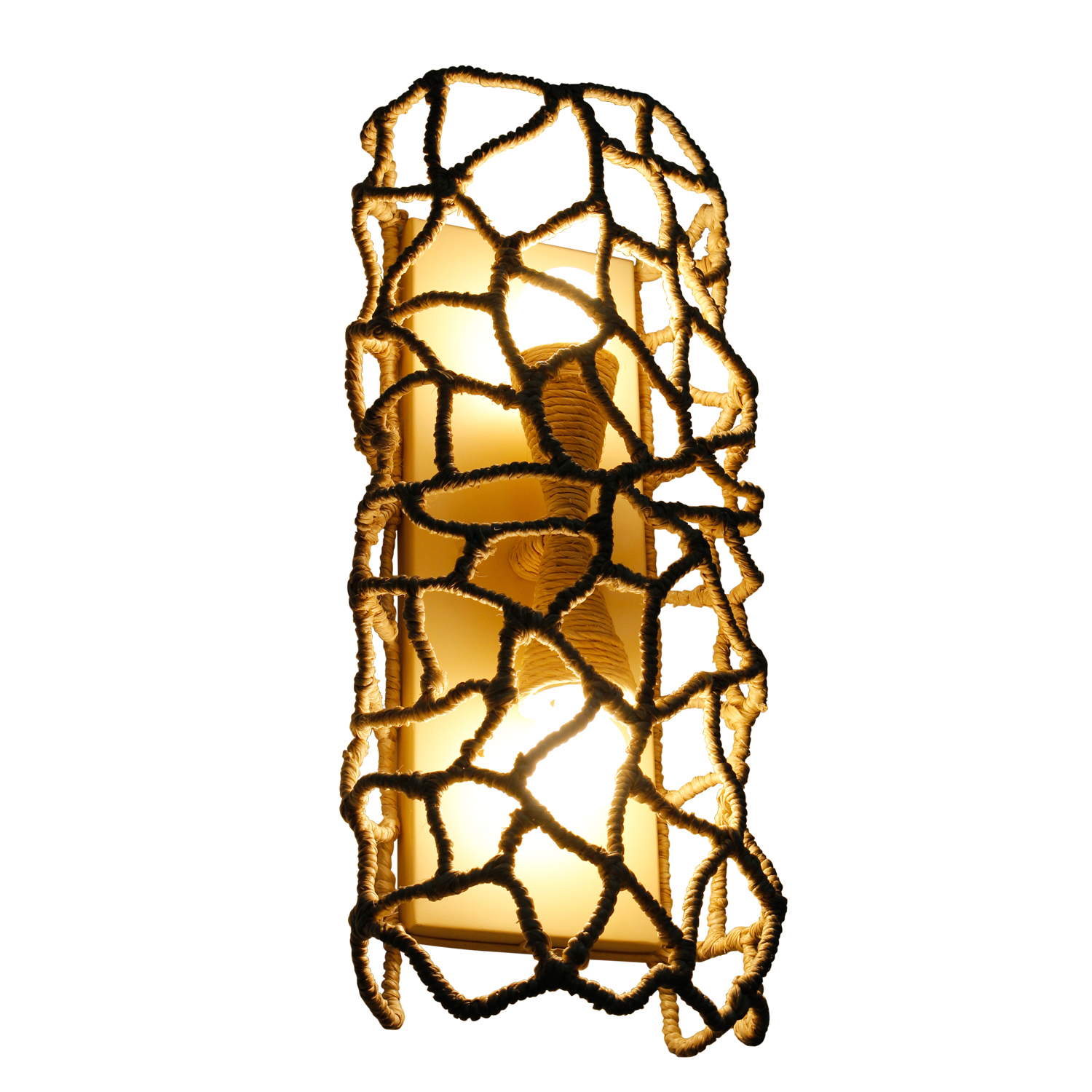 Reef 8-in 2 Light (40-watt) Warm Ivory Wall Sconce - Image 8