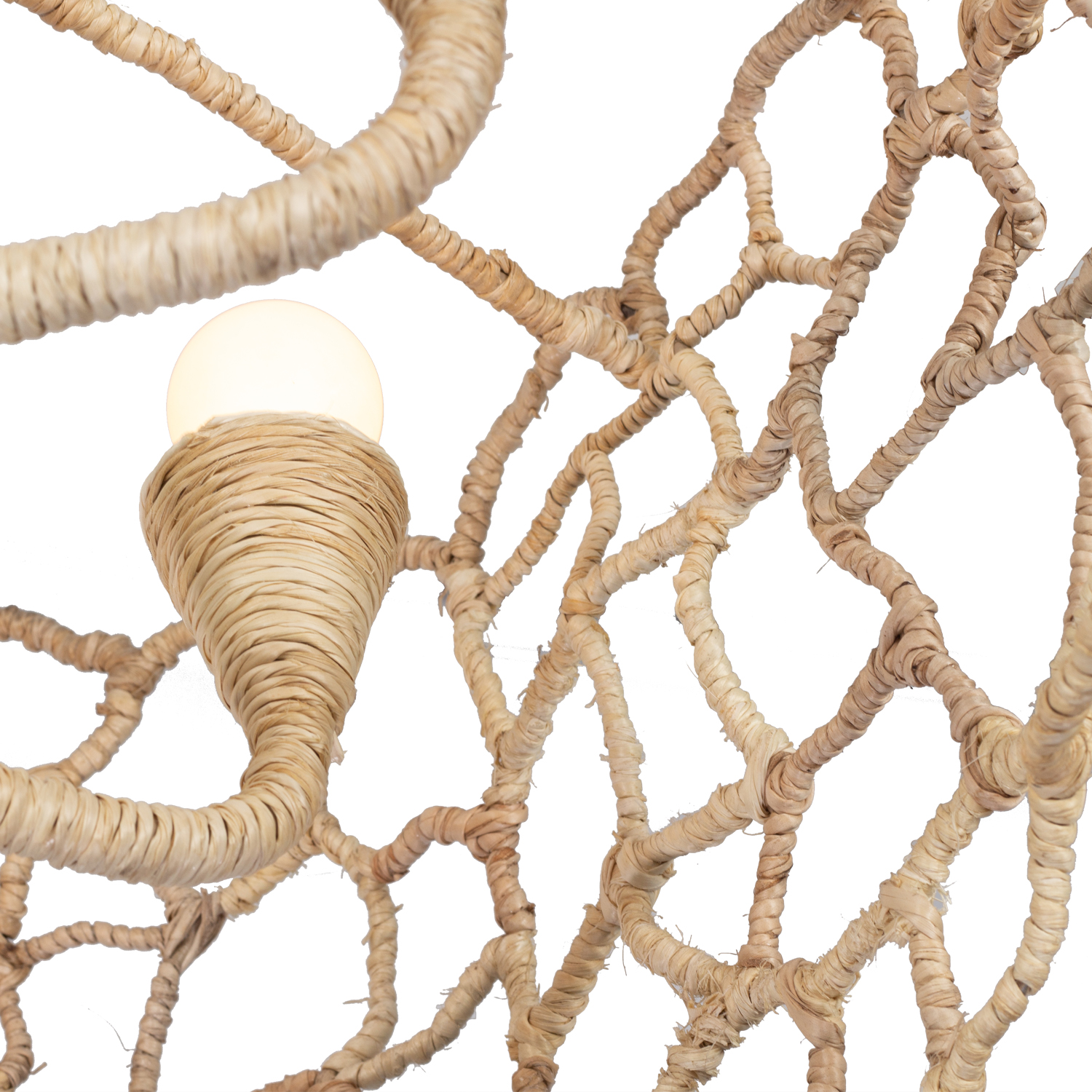 Reef 34-in 8 Light (40-watt) Warm Ivory Chandelier - Image 8