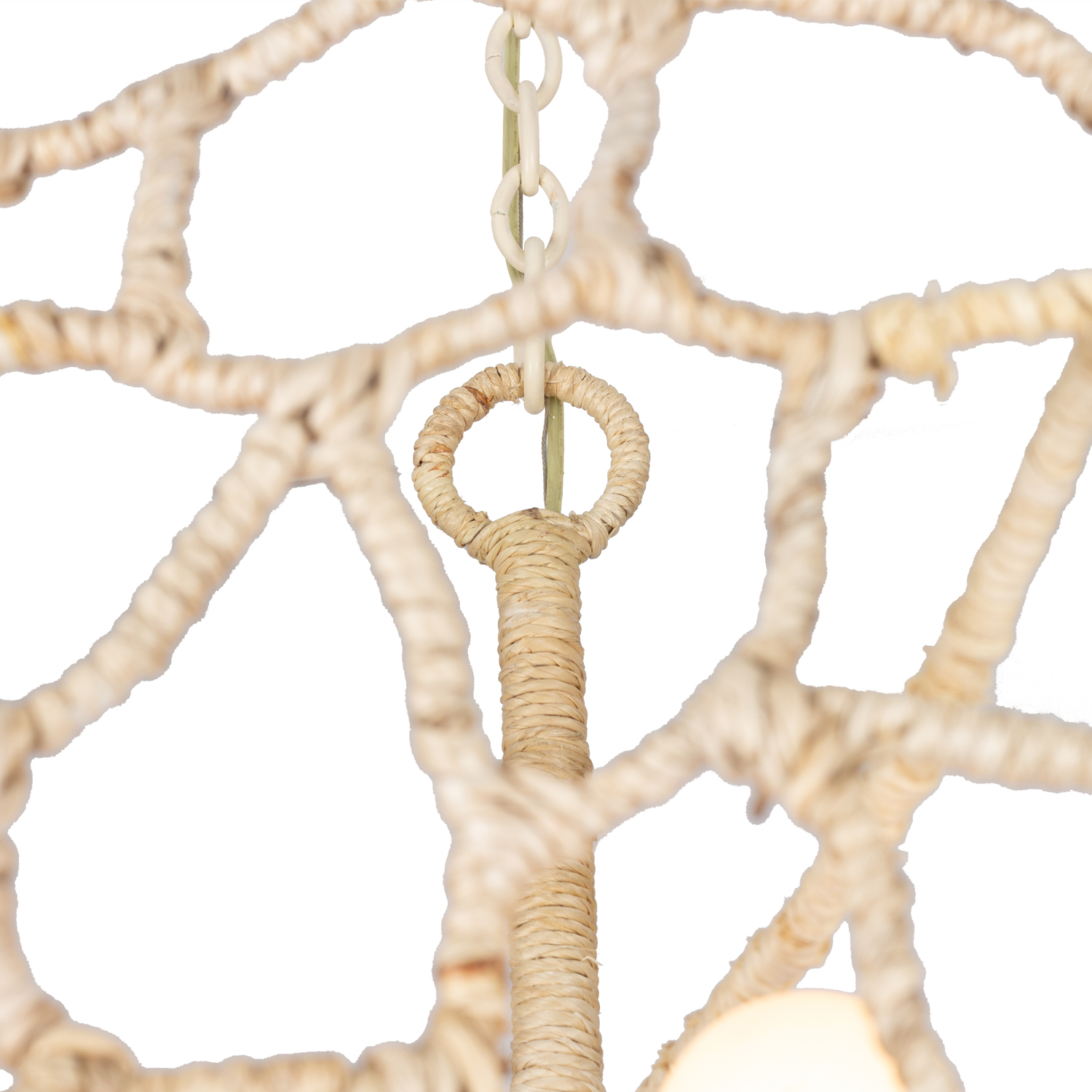 Reef 34-in 8 Light (40-watt) Warm Ivory Chandelier - Image 10