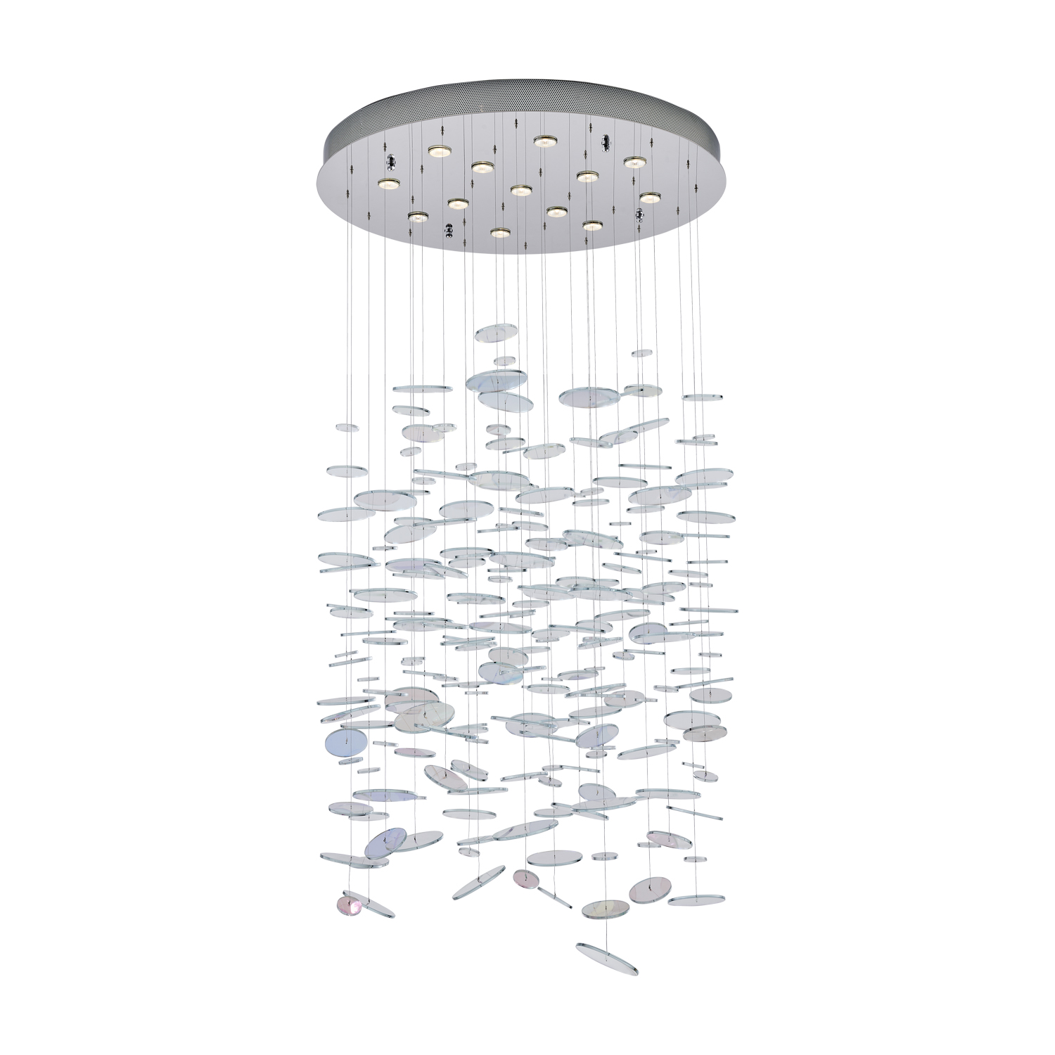 Spettro 36-in 13 Light (50-watt) Chrome Chandelier - Image 2