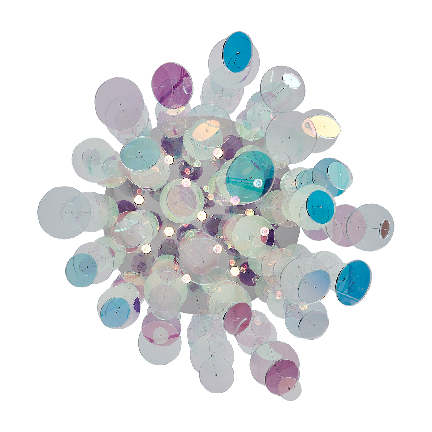 Spettro 36-in 13 Light (50-watt) Chrome Chandelier - Image 3