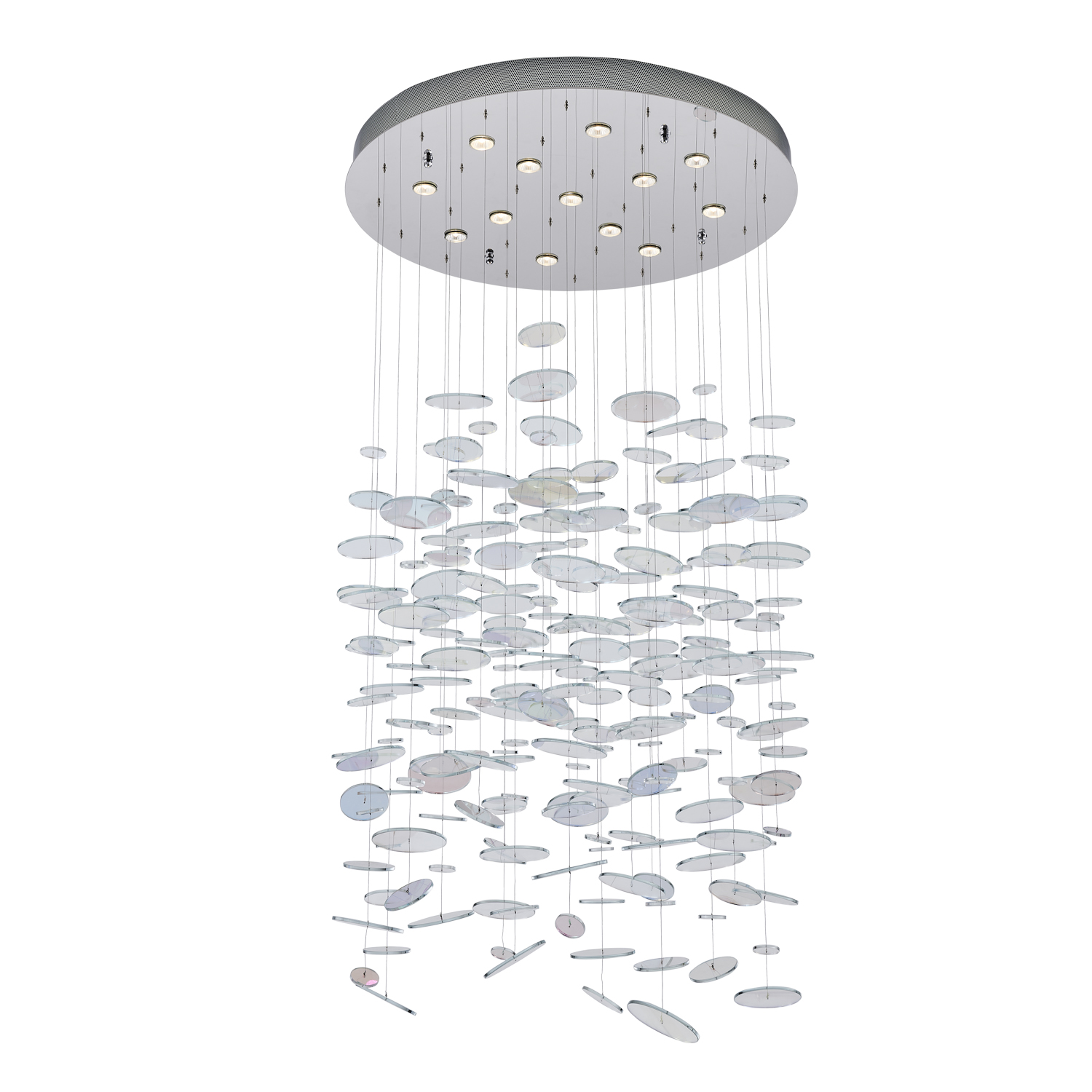 Spettro 36-in 13 Light (50-watt) Chrome Chandelier - Image 5