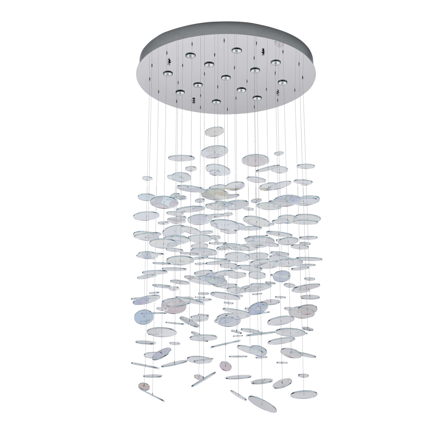 Spettro 36-in 13 Light (50-watt) Chrome Chandelier - Image 6