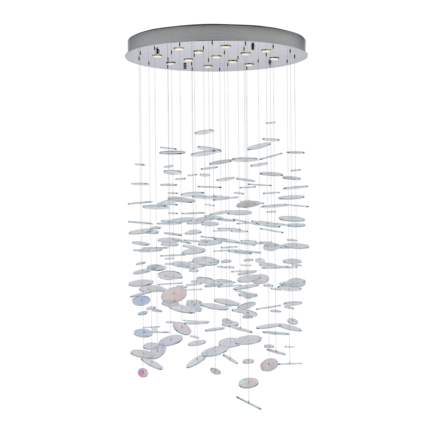 Spettro 36-in 13 Light (50-watt) Chrome Chandelier - Image 15