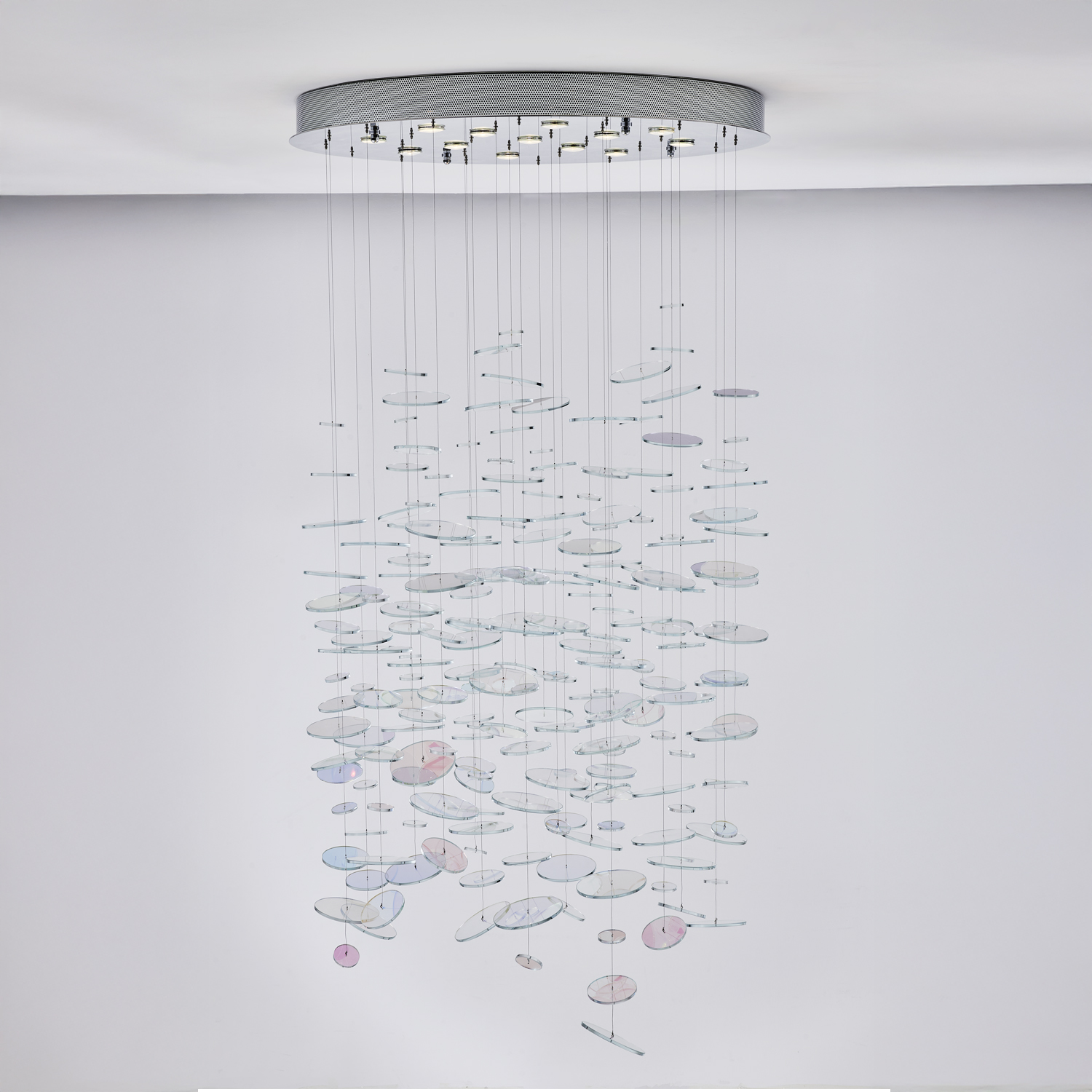 Spettro 36-in 13 Light (50-watt) Chrome Chandelier - Image 16