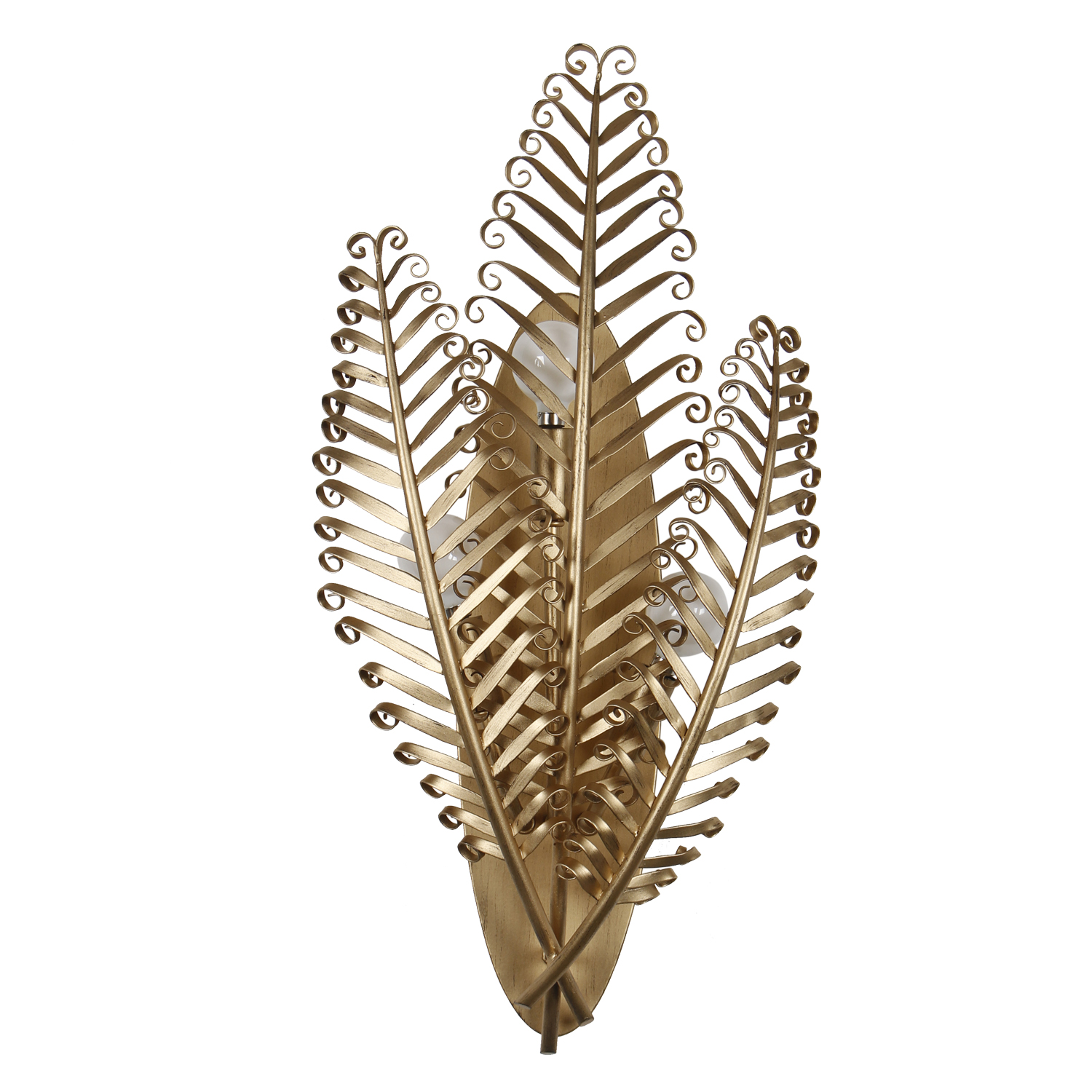 Fern 11.5-in 3 Light (40-watt) Modern Gold Wall Sconce - Image 2