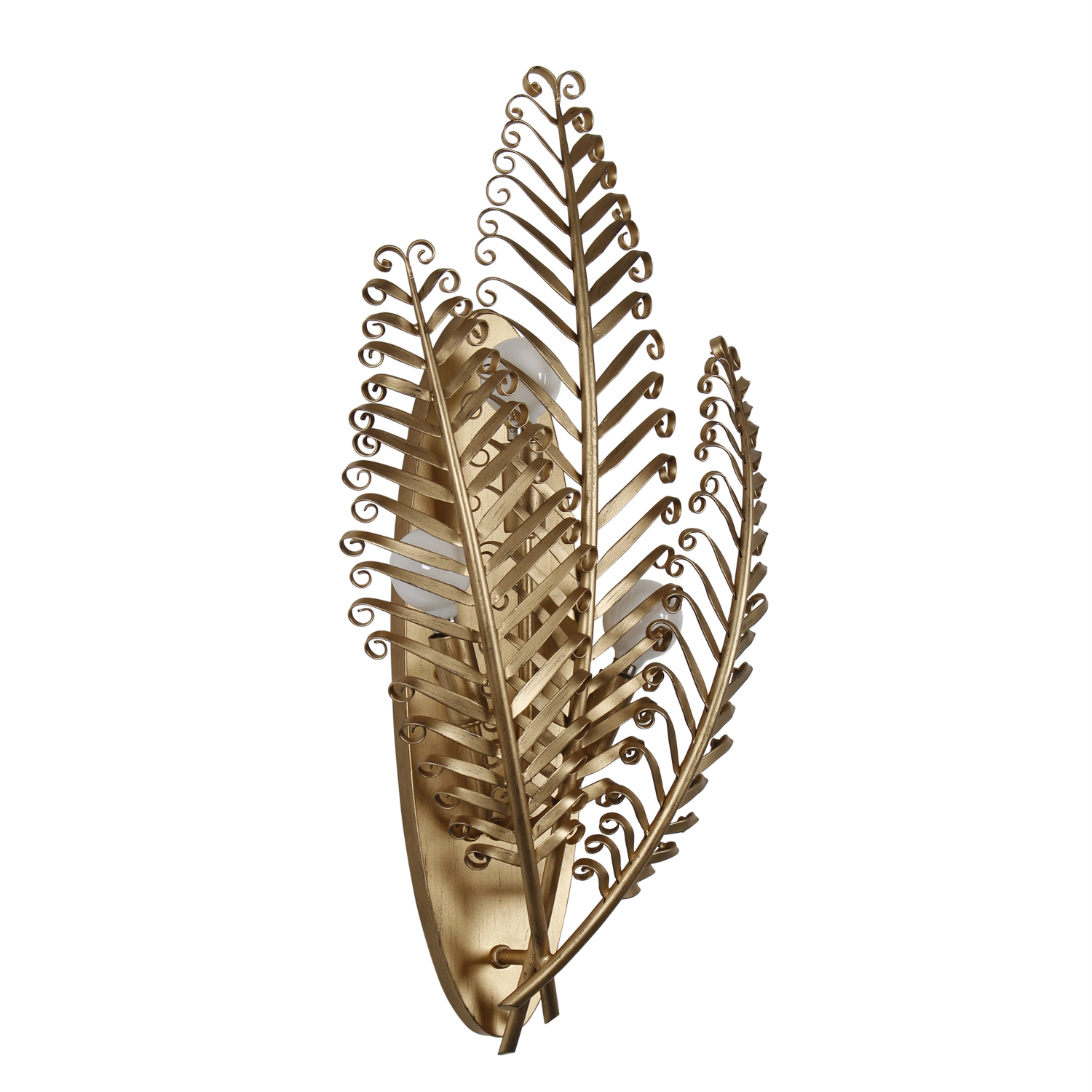 Fern 11.5-in 3 Light (40-watt) Modern Gold Wall Sconce - Image 5