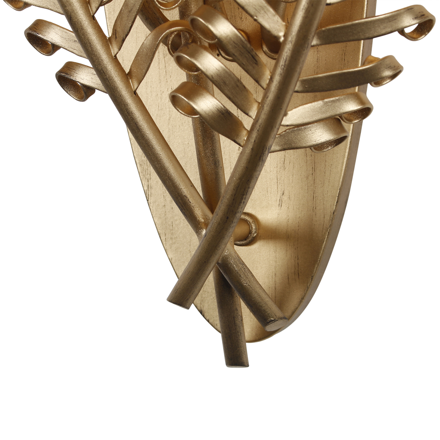 Fern 11.5-in 3 Light (40-watt) Modern Gold Wall Sconce - Image 6