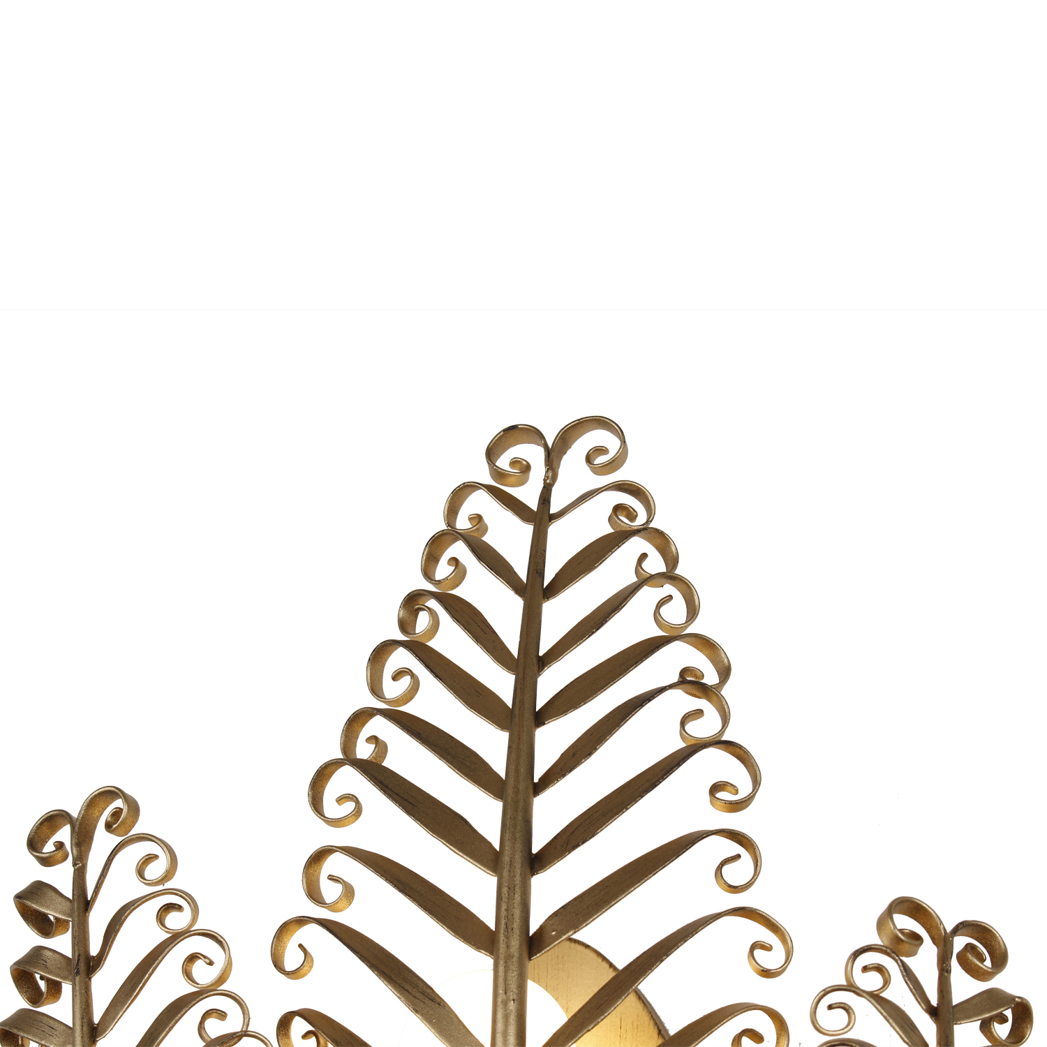 Fern 11.5-in 3 Light (40-watt) Modern Gold Wall Sconce - Image 7