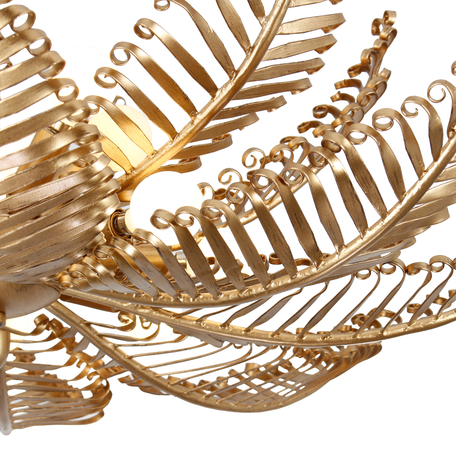 Fern 36-in 14 Light (40-watt) Modern Gold Chandelier - Image 10