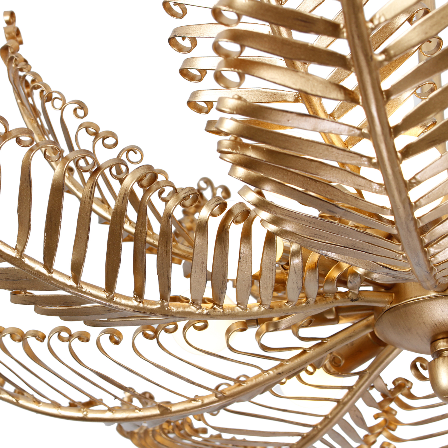 Fern 36-in 14 Light (40-watt) Modern Gold Chandelier - Image 18