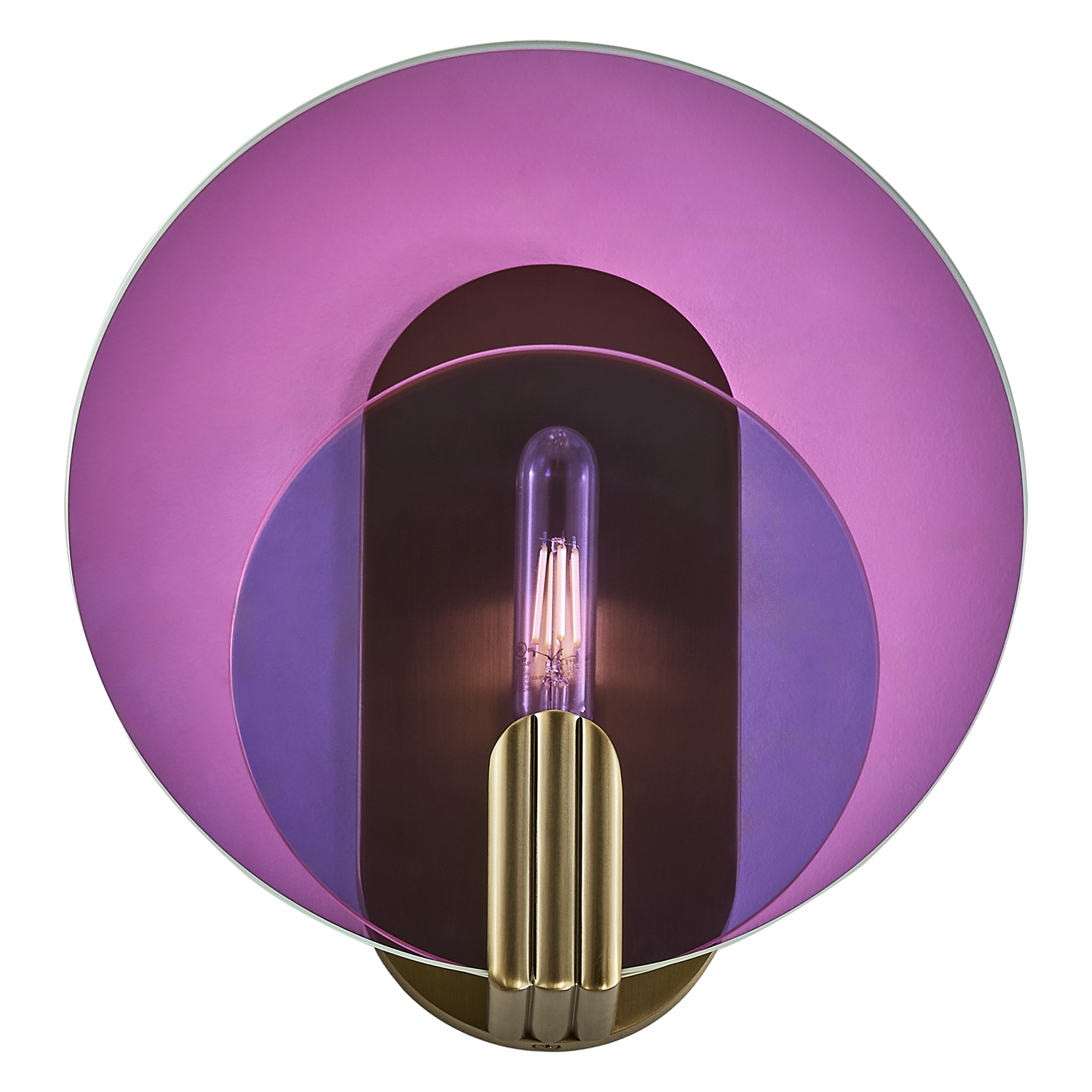Optics 11-in 1 Light (6-watt) Winter Brass Wall Sconce - Image 2