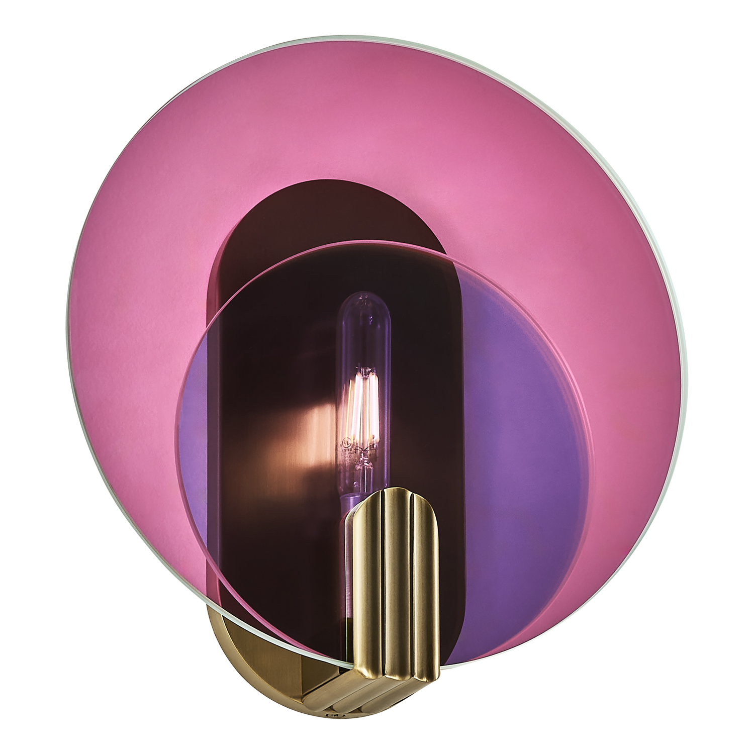 Optics 11-in 1 Light (6-watt) Winter Brass Wall Sconce - Image 4
