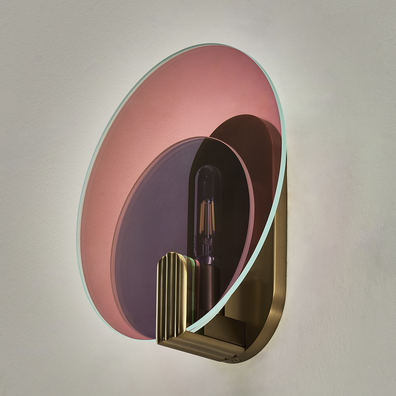 Optics 11-in 1 Light (6-watt) Winter Brass Wall Sconce - Image 6