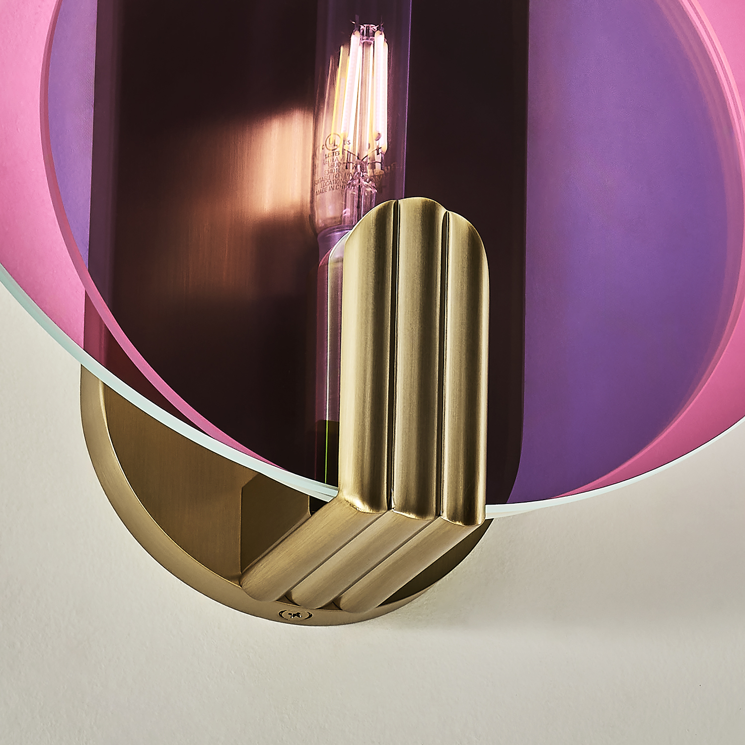 Optics 11-in 1 Light (6-watt) Winter Brass Wall Sconce - Image 10