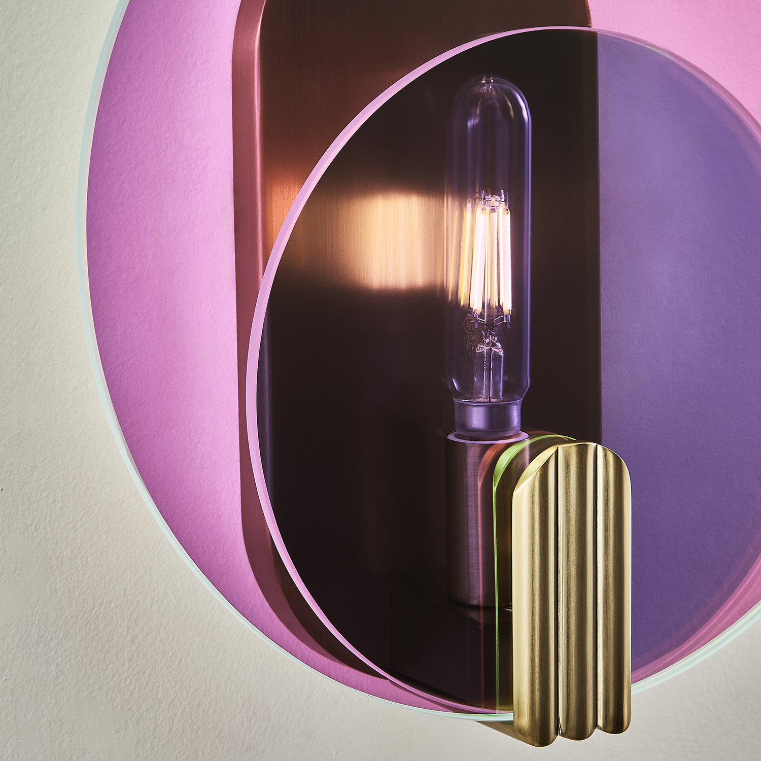 Optics 11-in 1 Light (6-watt) Winter Brass Wall Sconce - Image 12