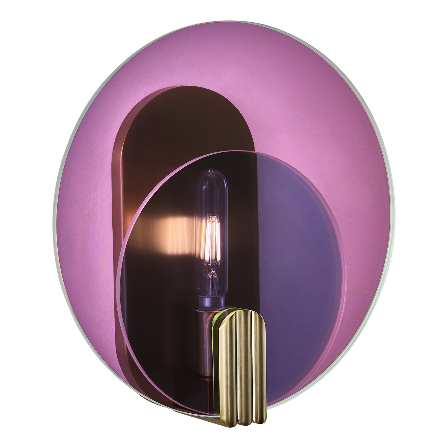 Optics 11-in 1 Light (6-watt) Winter Brass Wall Sconce - Image 17