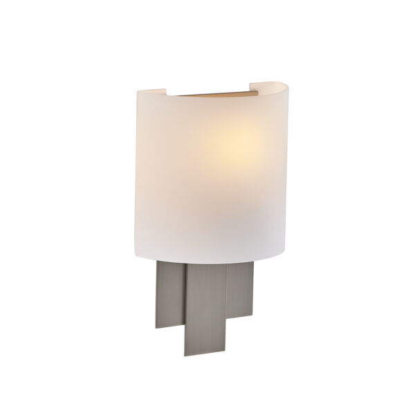 Espille 12.25-in 1 Light (60-watt) Satin Nickel Wall Sconce
