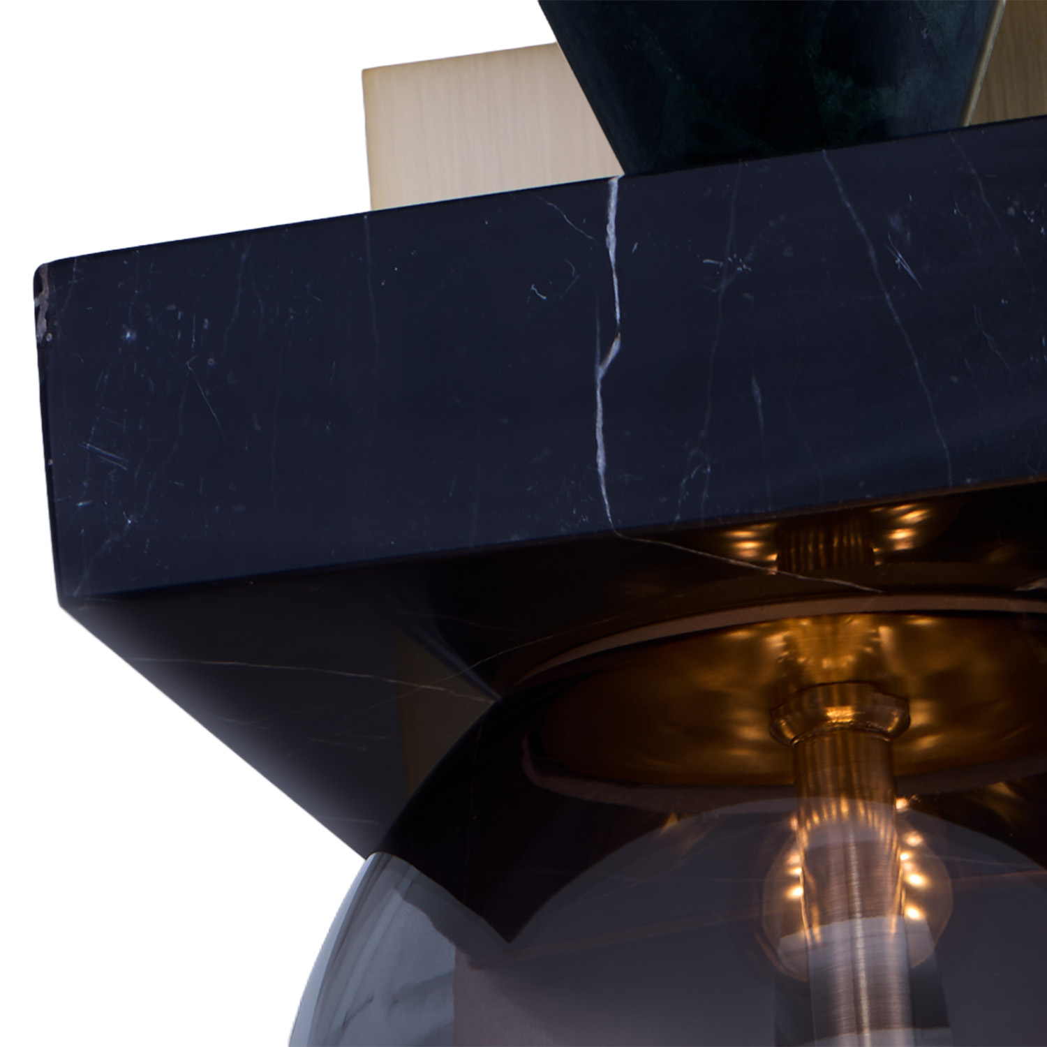 DEMI GREEN MARBLE WALL SCONCE - Image 3