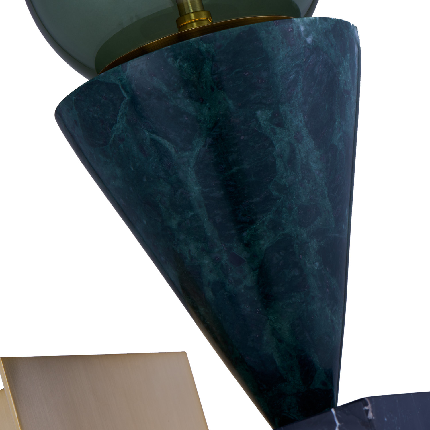 DEMI GREEN MARBLE WALL SCONCE - Image 4
