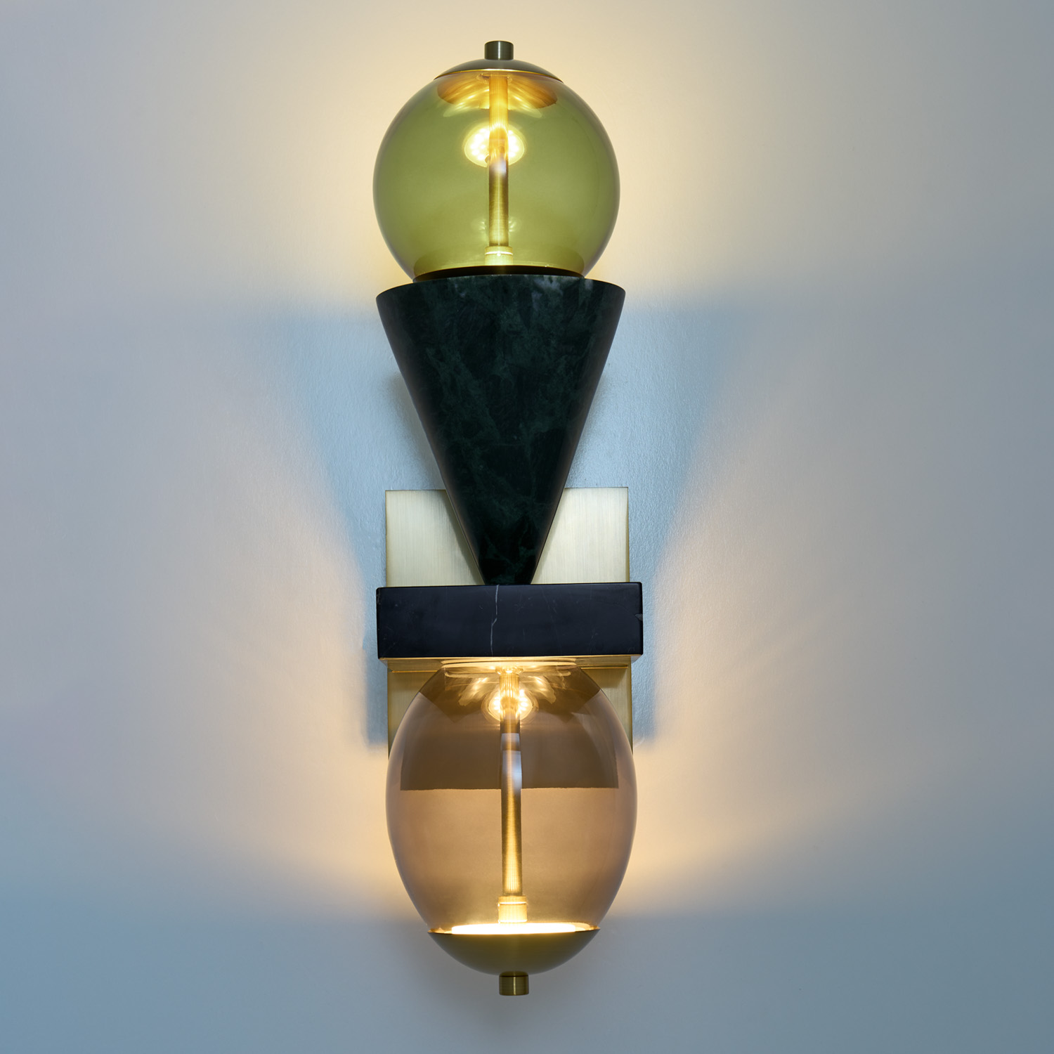 DEMI GREEN MARBLE WALL SCONCE - Image 5