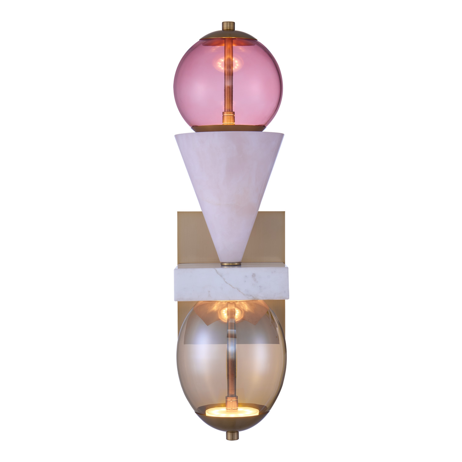 DEMI PINK JADE WALL SCONCE - Image 2
