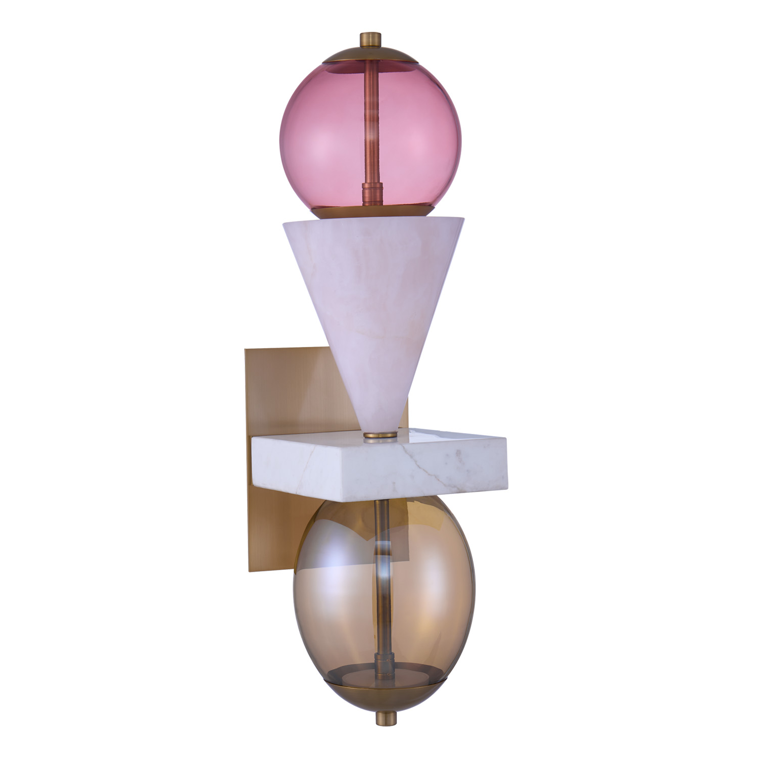 DEMI PINK JADE WALL SCONCE - Image 4