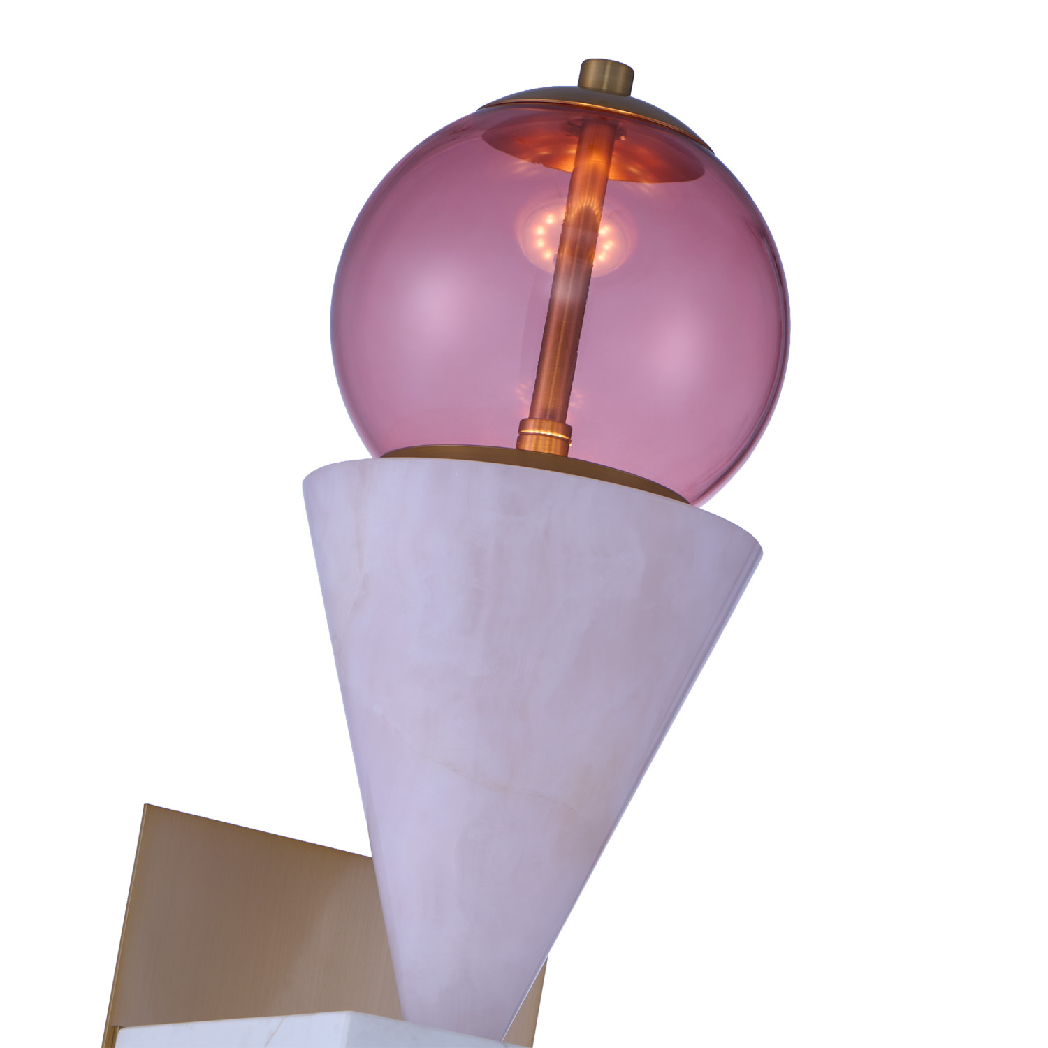 DEMI PINK JADE WALL SCONCE - Image 5