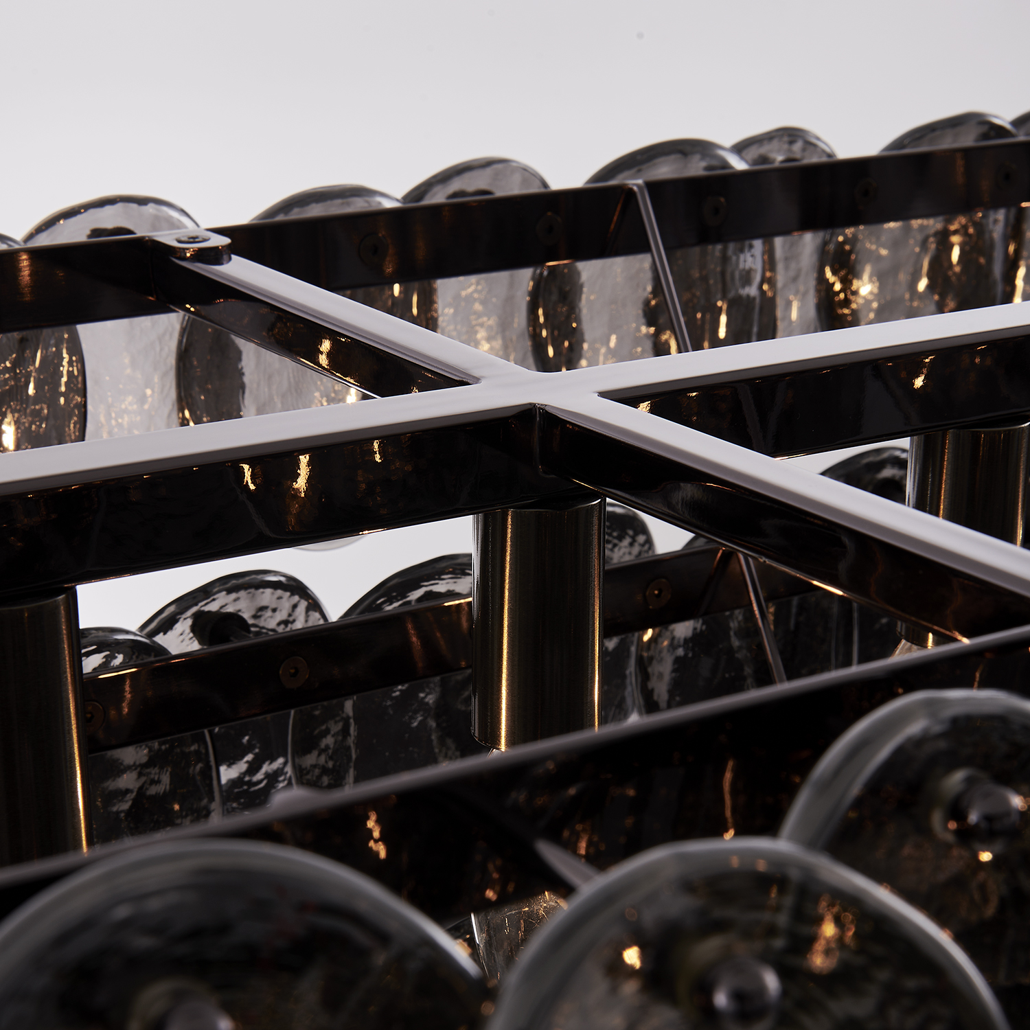 Uroko 49.5-in 9 Light (40-watt) Black Nickel Linear Pendant - Image 9