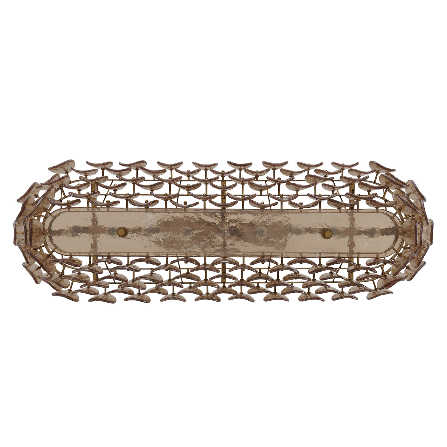 Uroko 49.5-in 9 Light (40-watt) Polished Winter Brass Linear Pendant - Image 3
