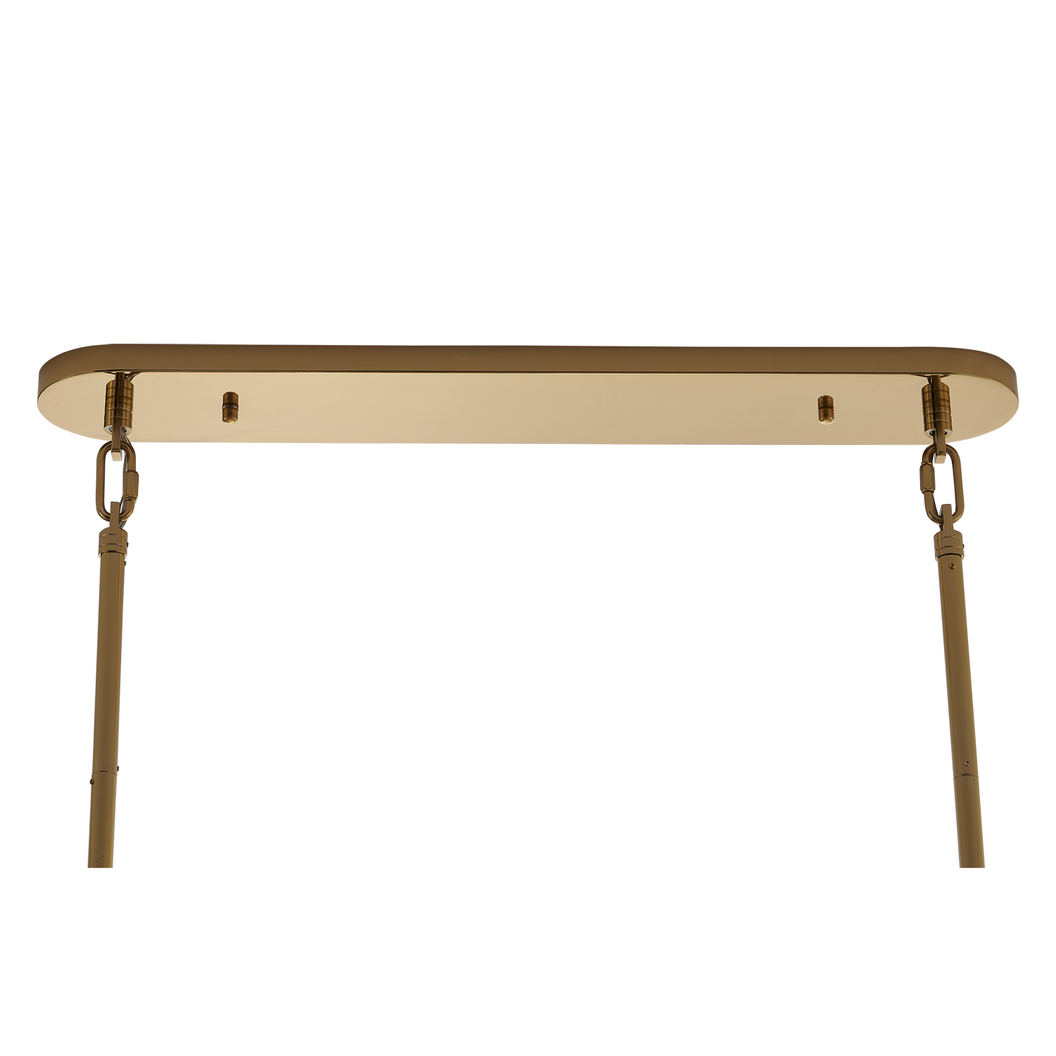 Uroko 49.5-in 9 Light (40-watt) Polished Winter Brass Linear Pendant - Image 5