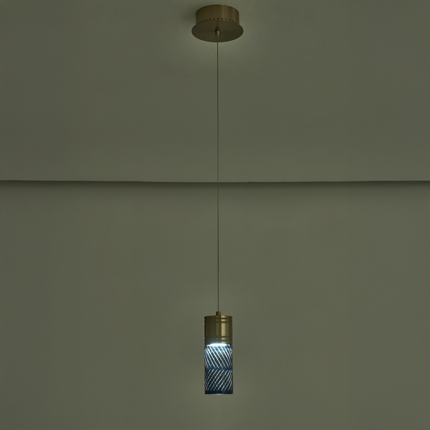 Kiriko 6-in (6-watt) LED Winter Brass Pendant - Image 5