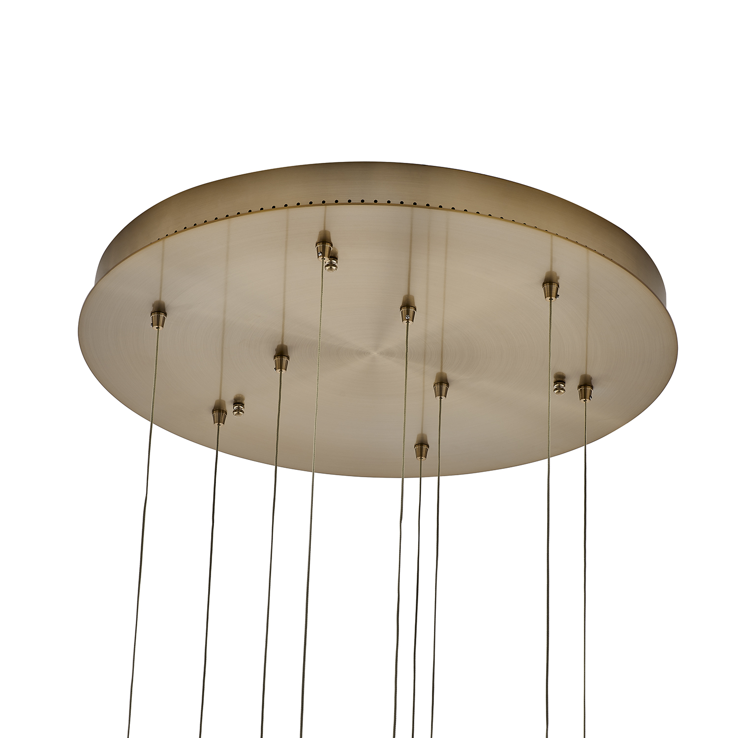 Kiriko 24-in (54-watt) LED Winter Brass Chandelier - Image 3