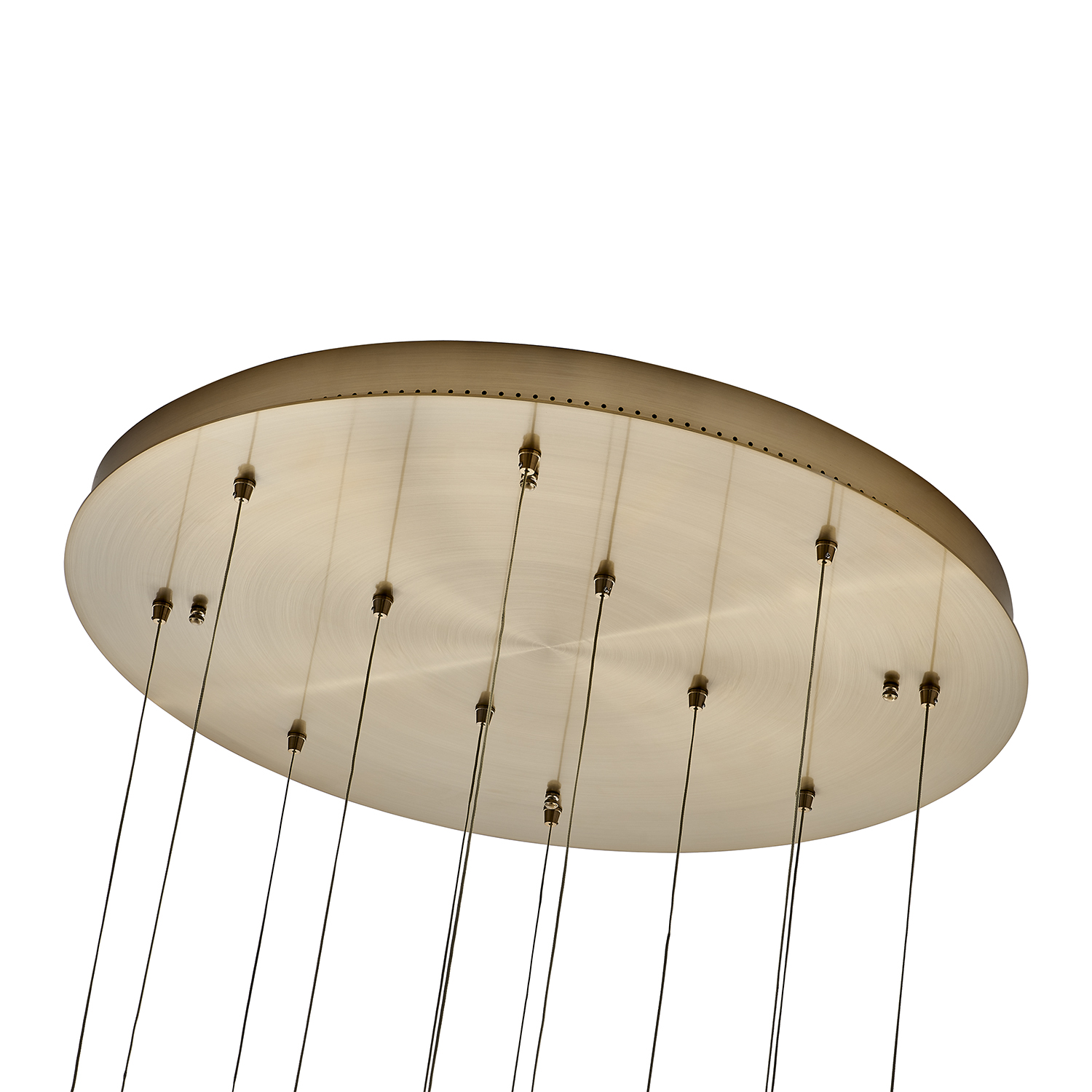 Kiriko 30-in (72-watt) LED Winter Brass Chandelier - Image 3