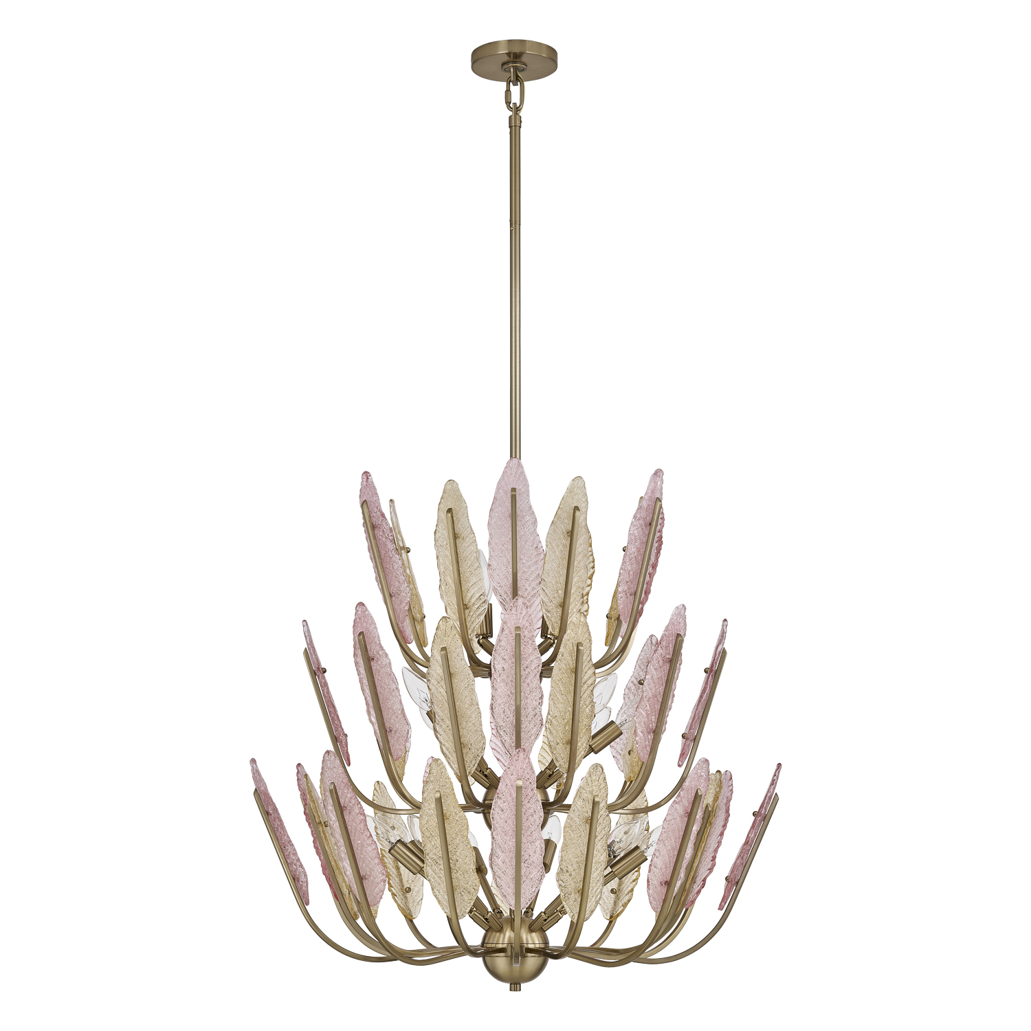 Autumna 29.5-in 22 Light (40-watt) Brushed Champagne Gold Chandelier