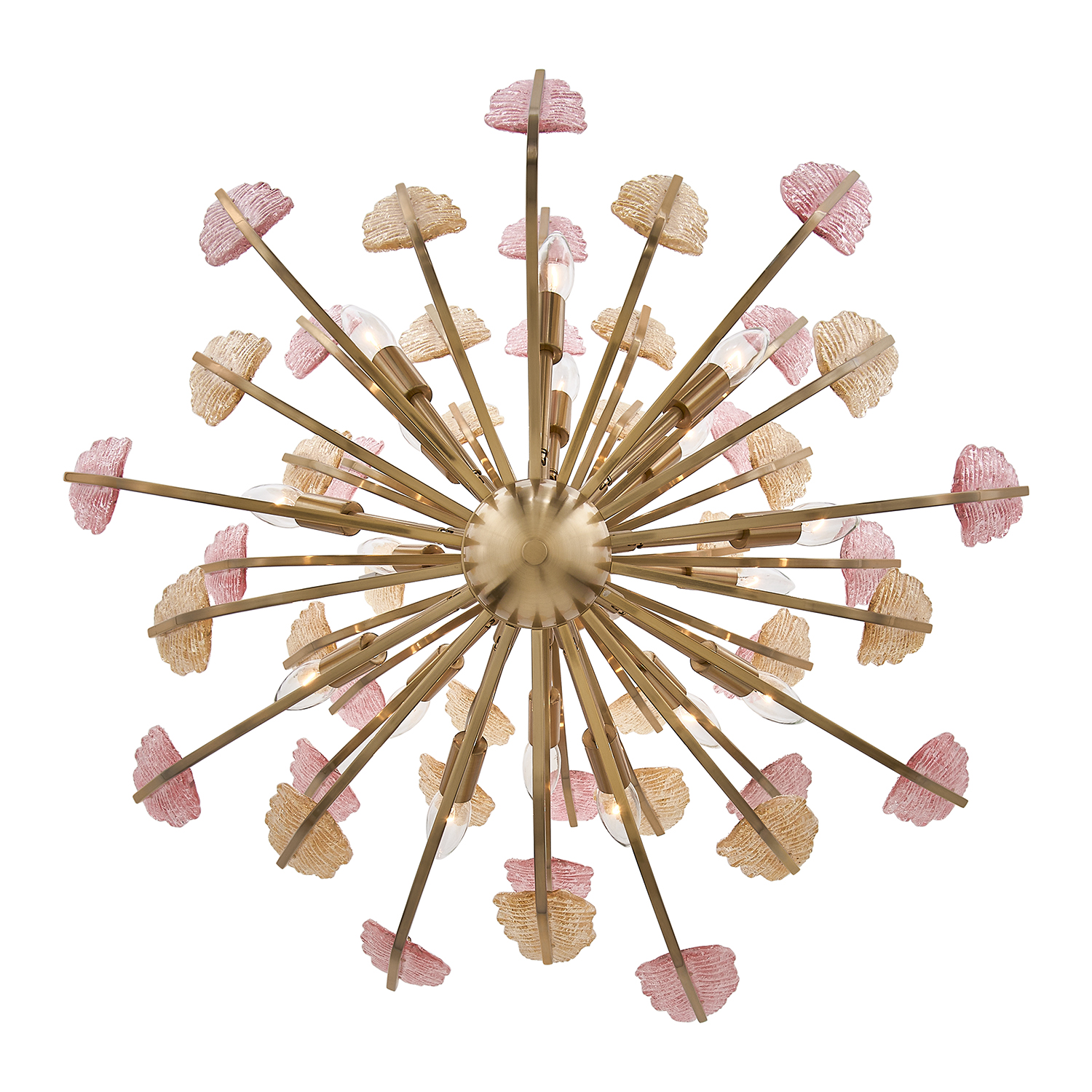 Autumna 29.5-in 22 Light (40-watt) Brushed Champagne Gold Chandelier - Image 3