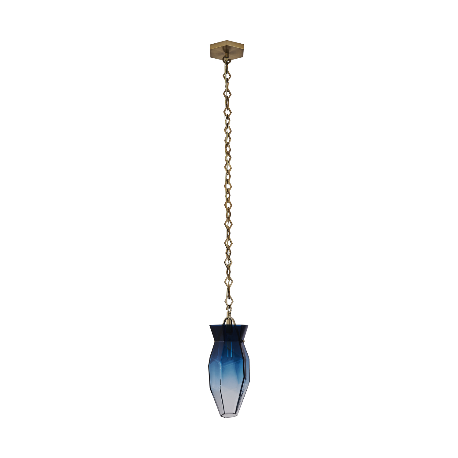 Bolsa 6.5-in 1 Light (40-watt) Winter Brass Pendant - Image 2