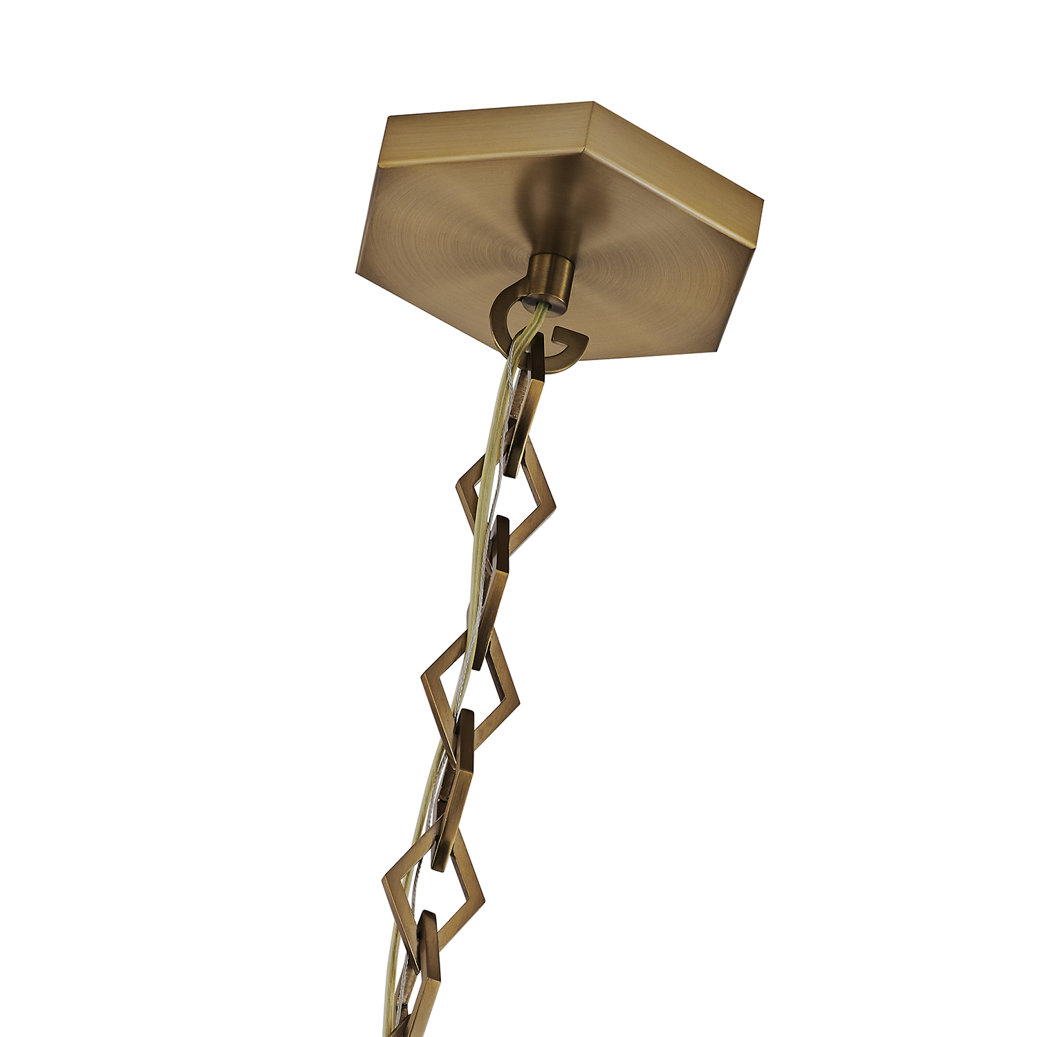 Bolsa 6.5-in 1 Light (40-watt) Winter Brass Pendant - Image 4