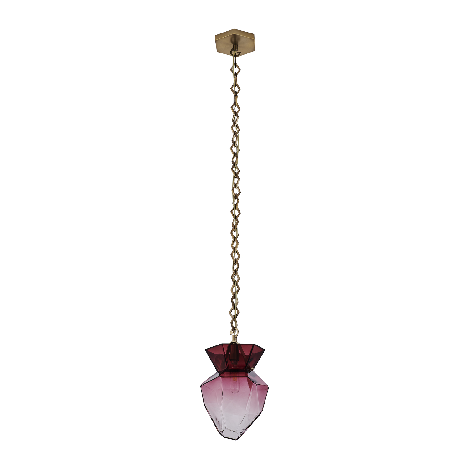 Bolsa 8-in 1 Light (40-watt) Winter Brass Pendant - Image 3
