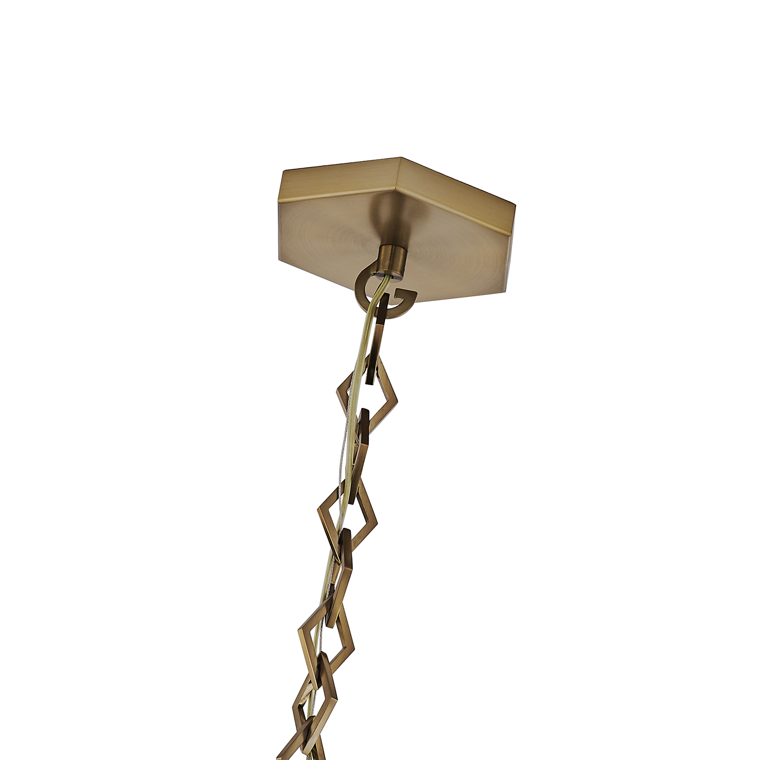 Bolsa 8-in 1 Light (40-watt) Winter Brass Pendant - Image 4
