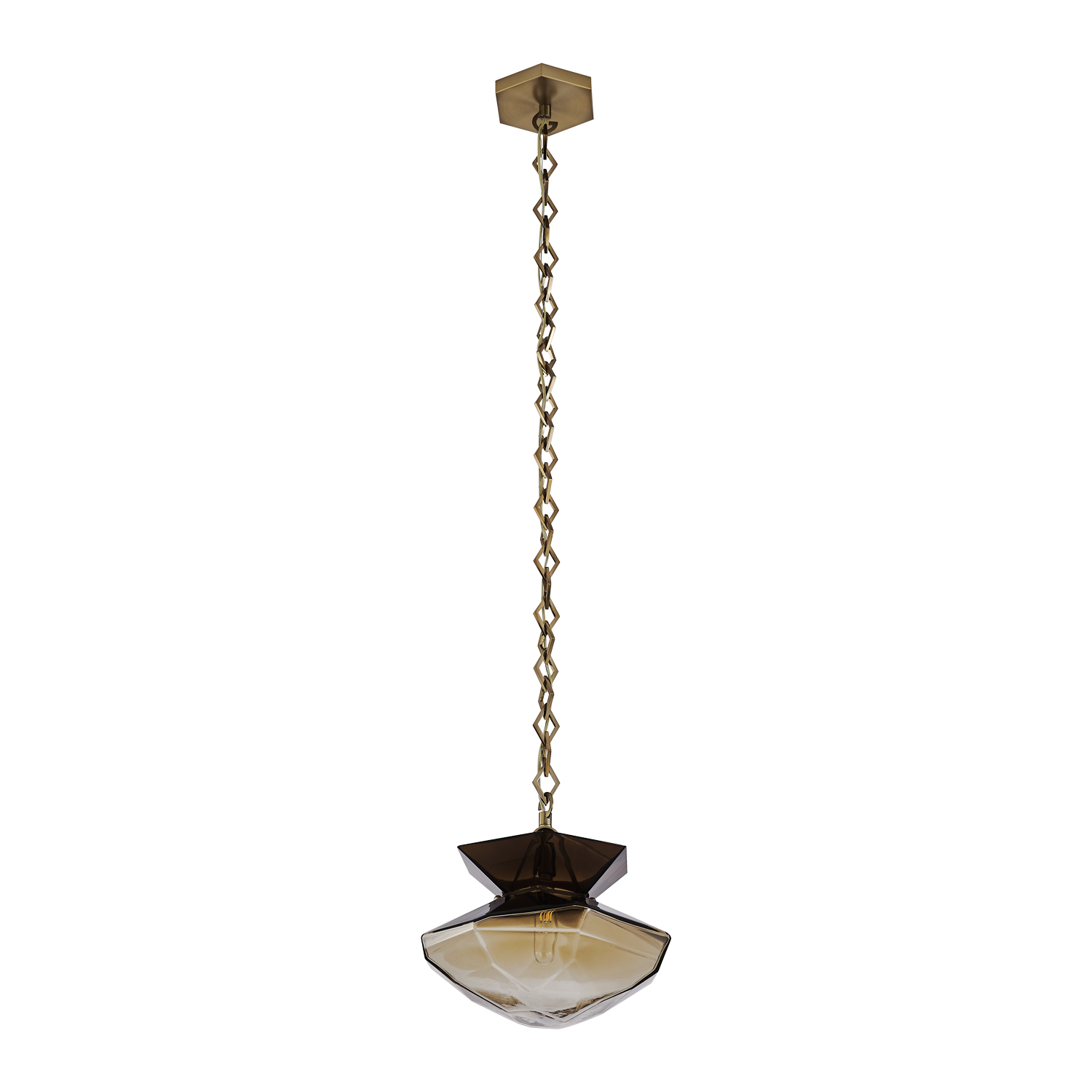 Bolsa 12-in 1 Light (40-watt) Winter Brass Pendant - Image 2