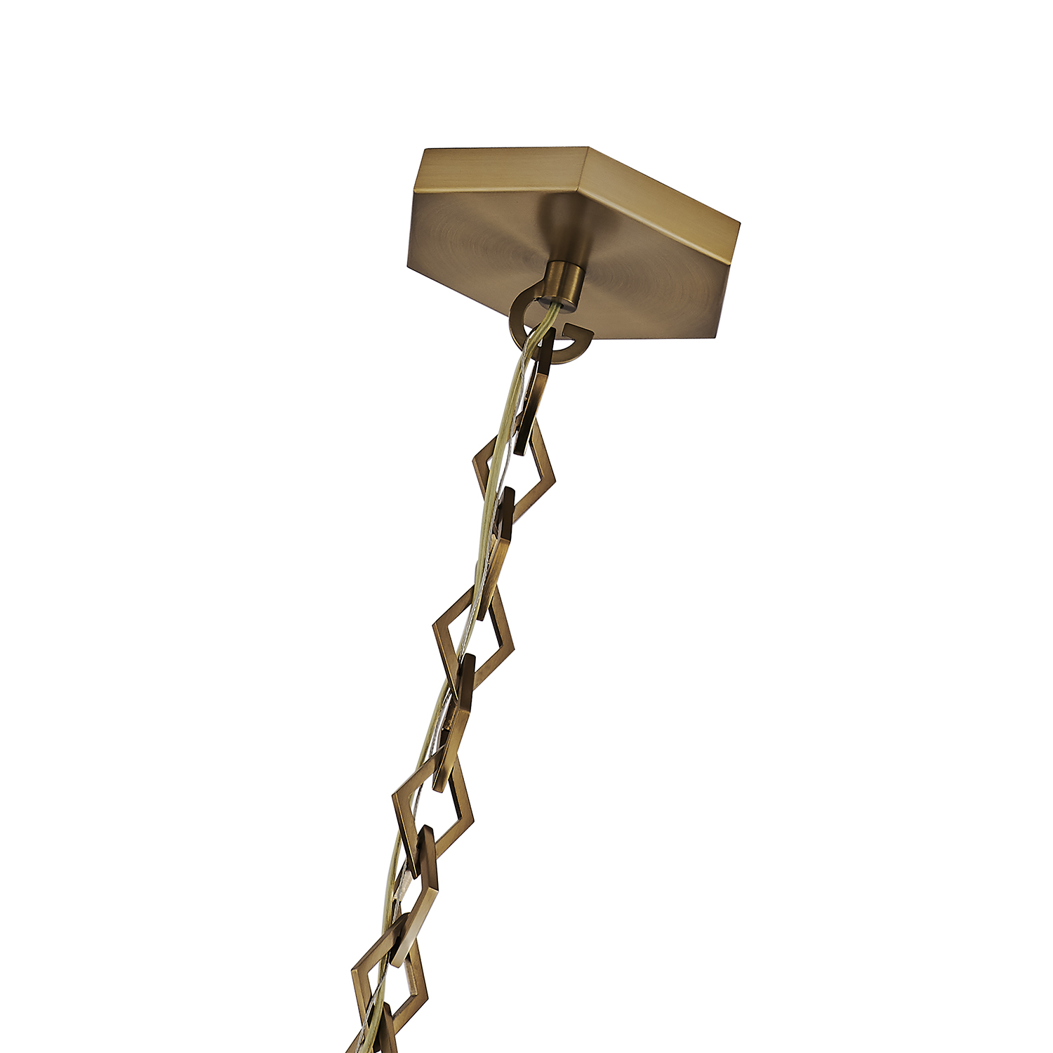 Bolsa 12-in 1 Light (40-watt) Winter Brass Pendant - Image 4