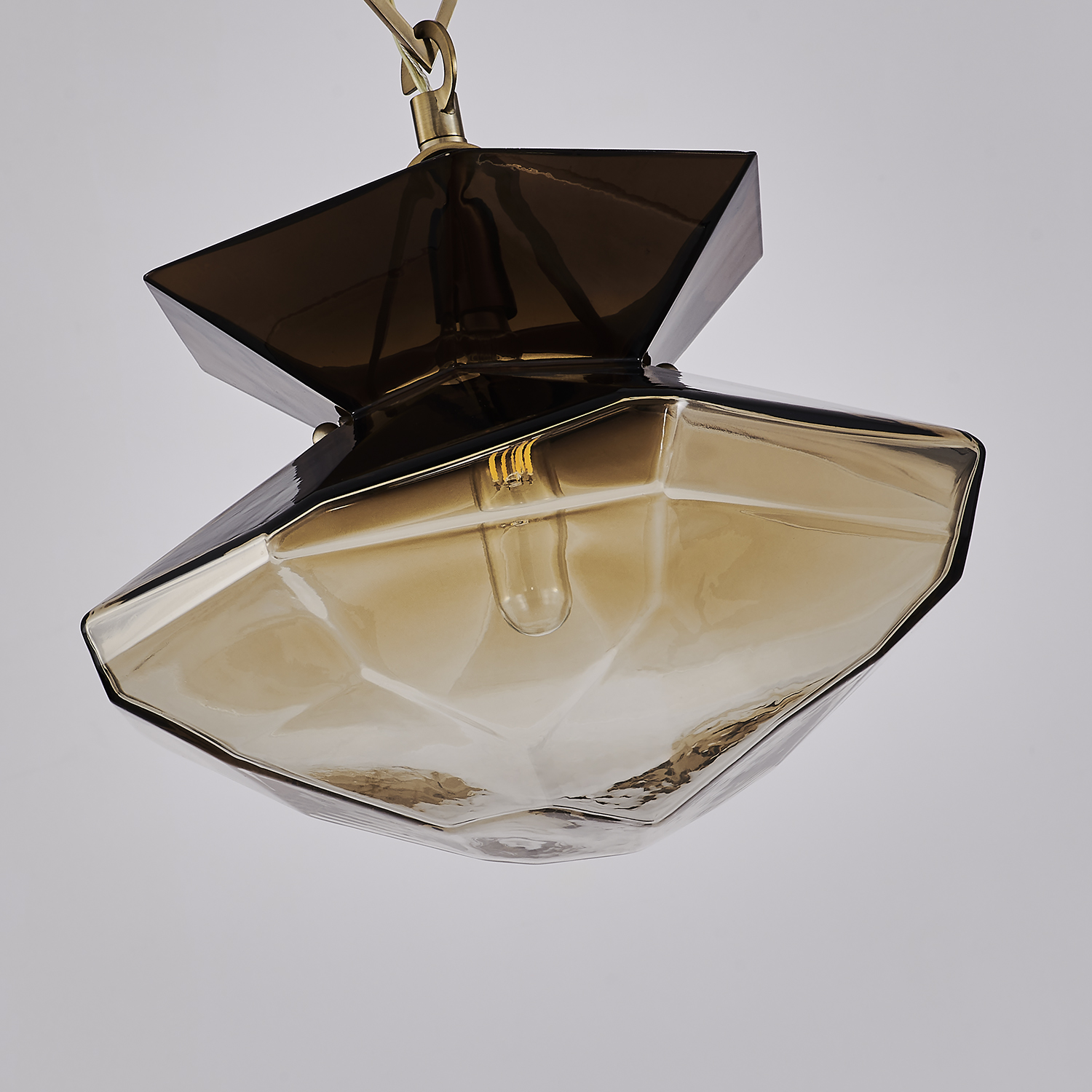Bolsa 12-in 1 Light (40-watt) Winter Brass Pendant - Image 5