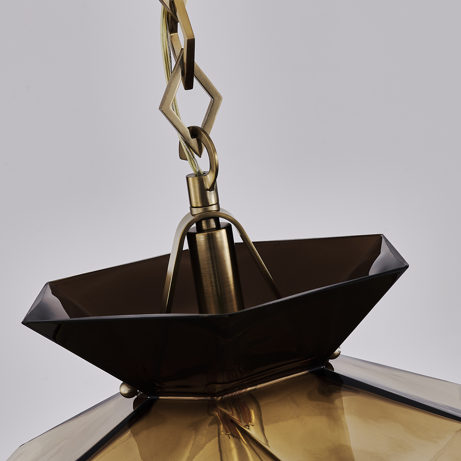 Bolsa 12-in 1 Light (40-watt) Winter Brass Pendant - Image 6
