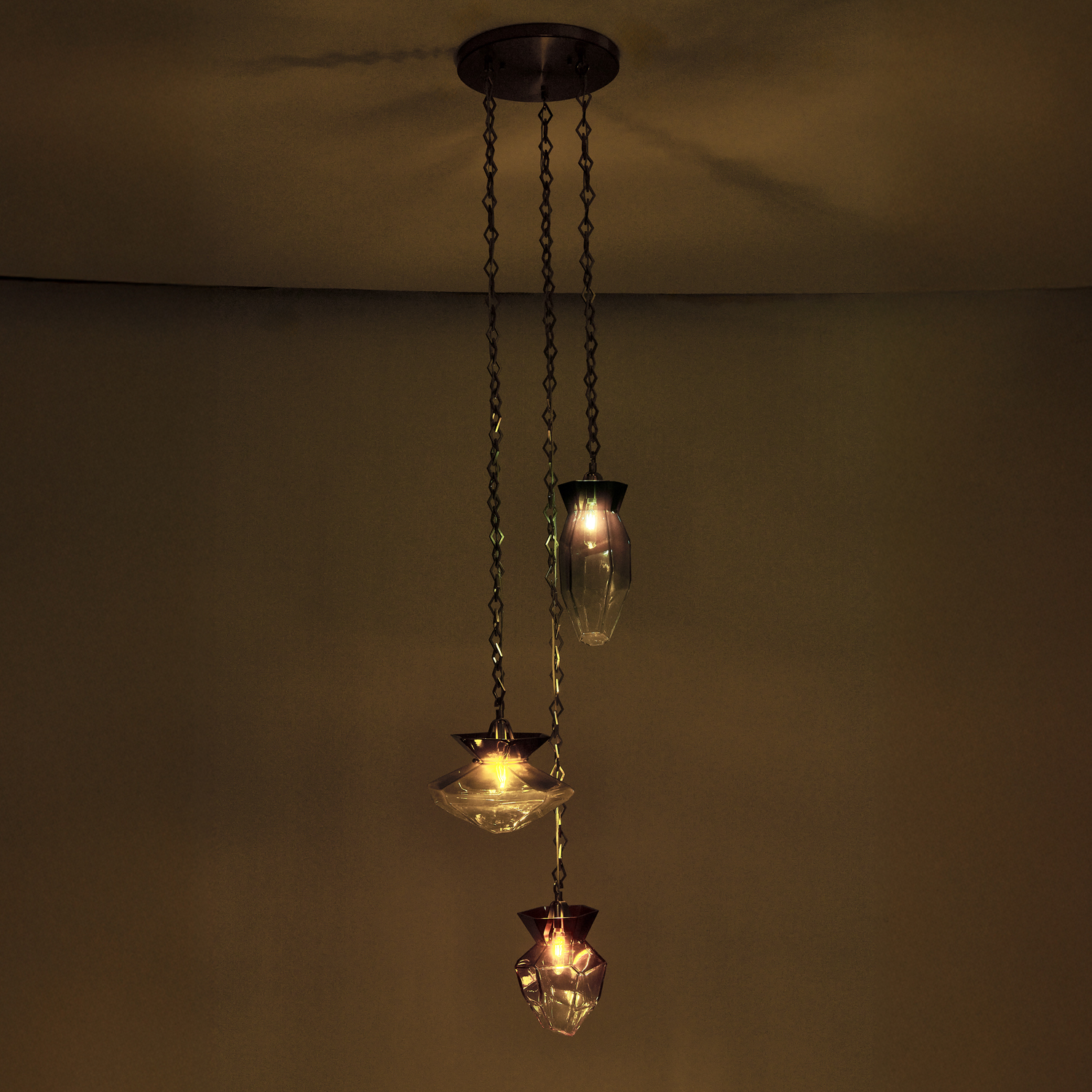 Bolsa 21.25-in 3 Light (40-watt) Winter Brass Chandelier - Image 9