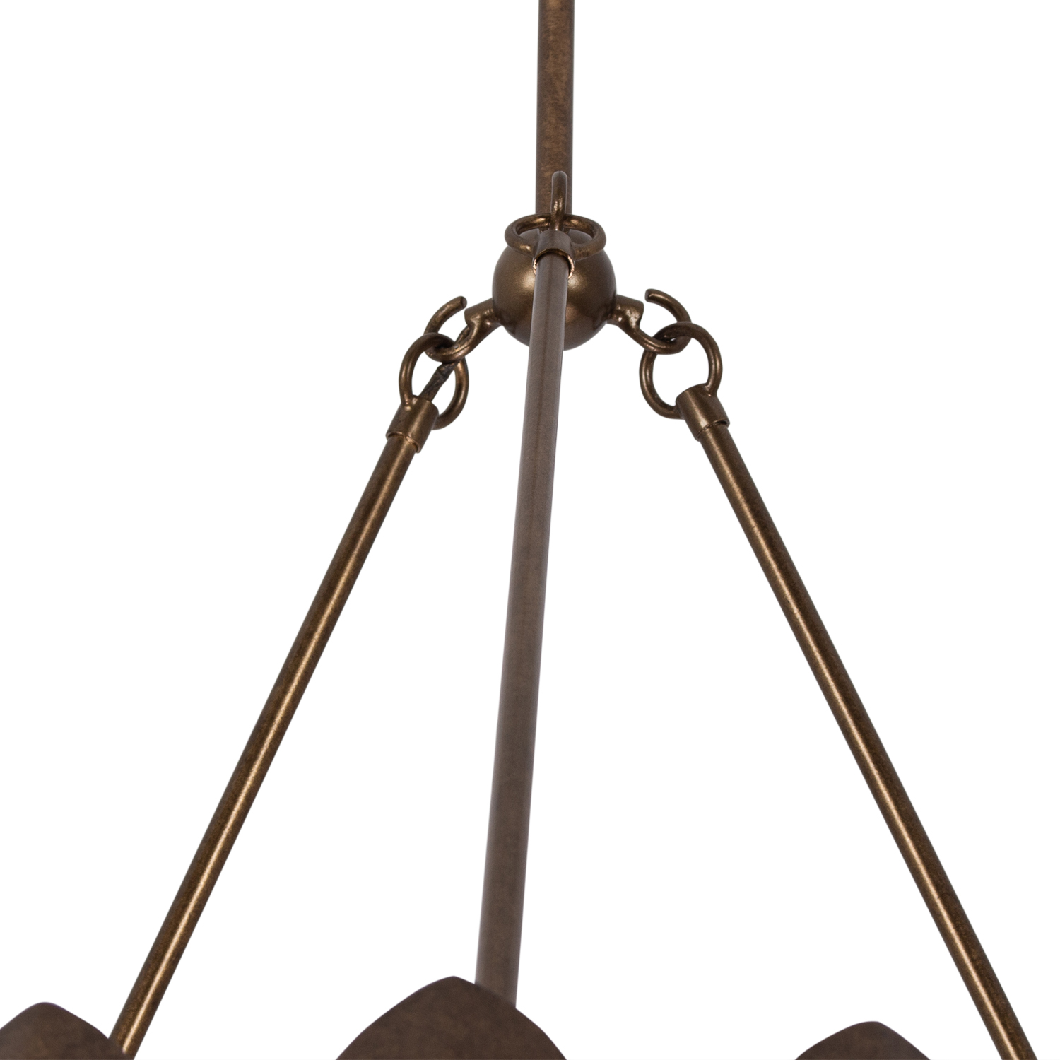 Vittoria 28-in 6 Light (40-watt) Pearlized Antique Brass Chandelier - Image 5
